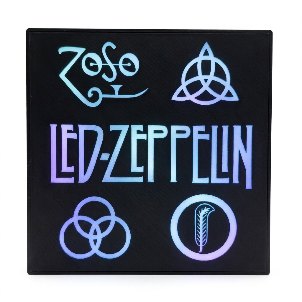 Led Zeppelin Symbols RGB Lightbox