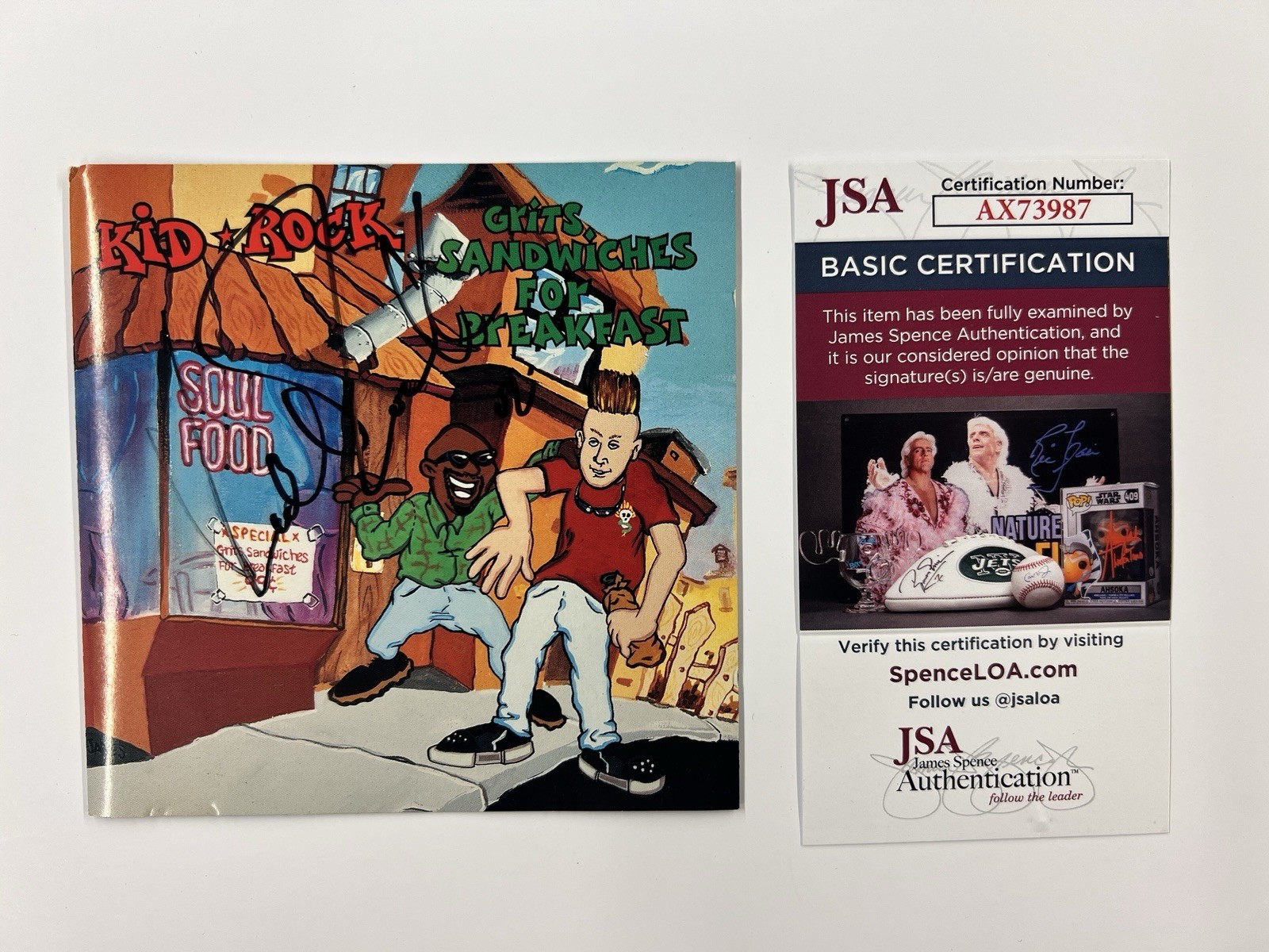 Kid Rock Signed Autographed Grits Sandwiches For Breakfast CD JSA