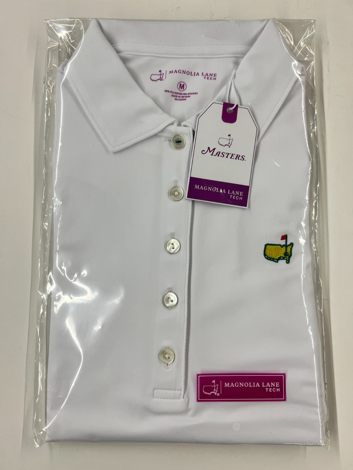 Masters Magnolia Tech Women's Golf Polo Augusta National NEW with Tags Medium