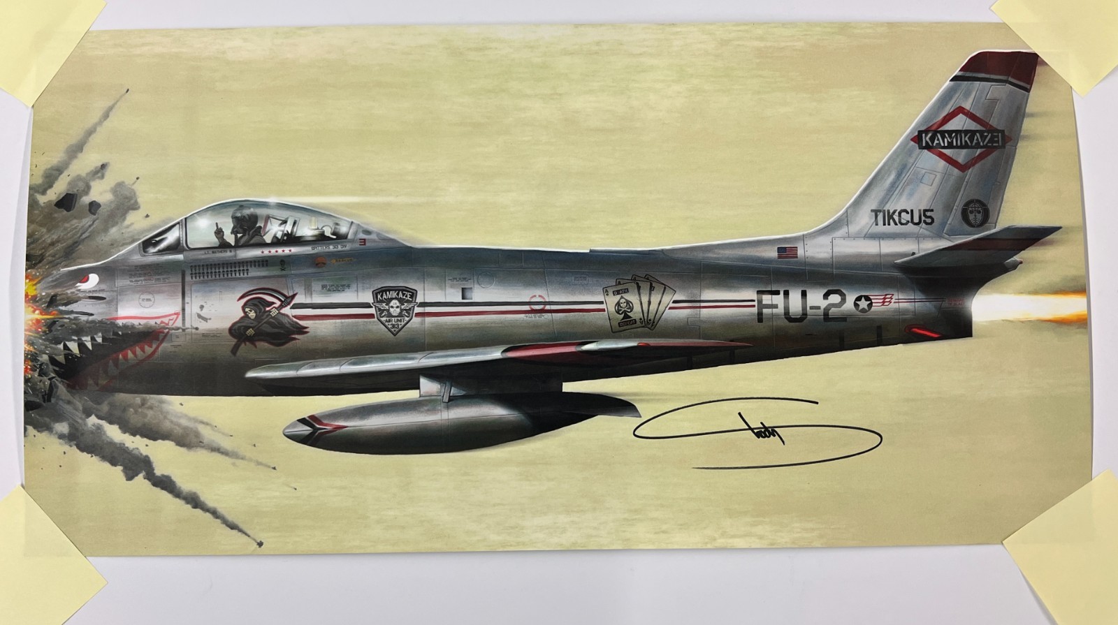 Eminem Signed Auto Kamikaze Poster JSA LOA