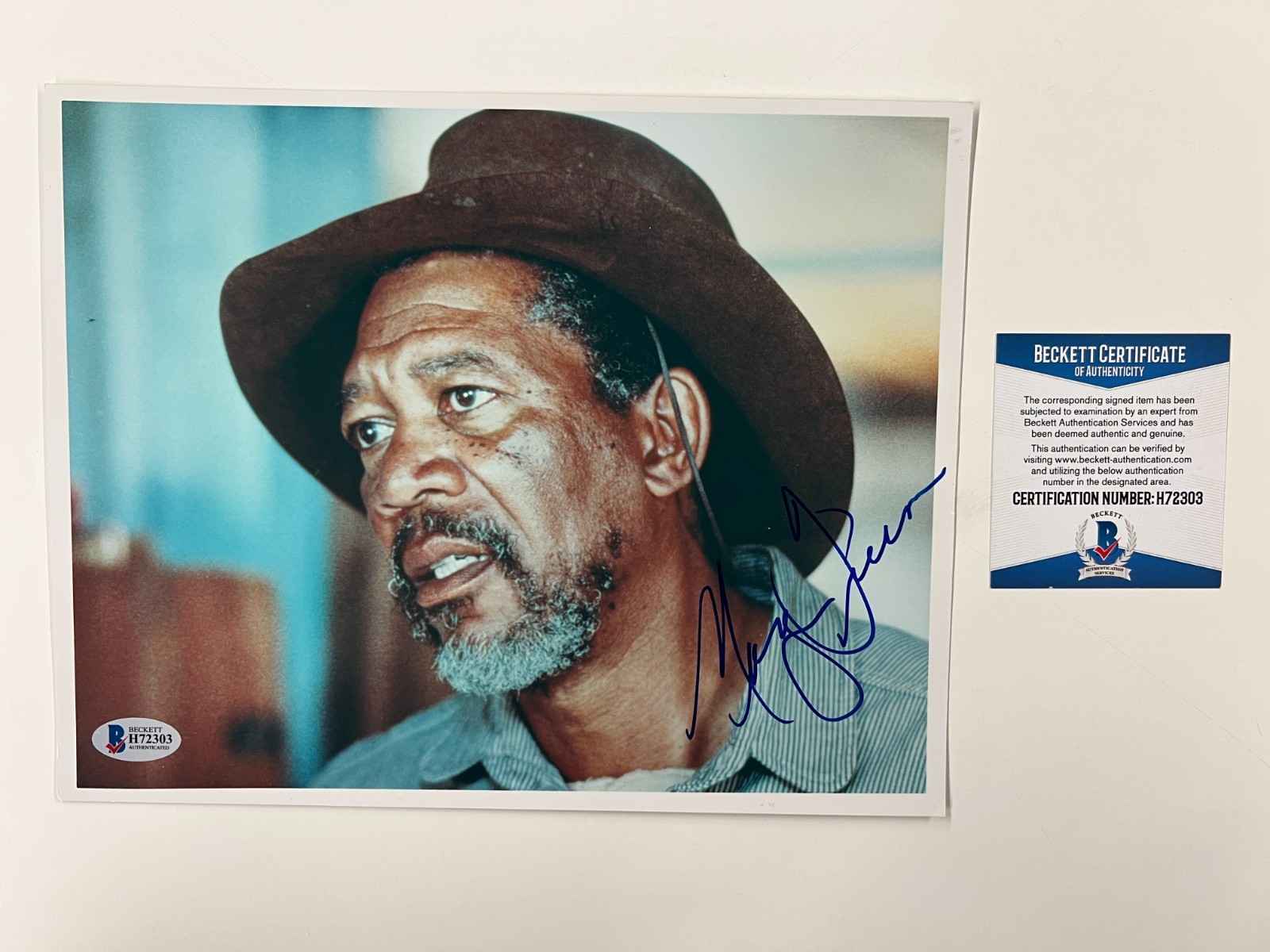 Morgan Freeman Signed Auto Autogrpahed Photo 8x10 Unforgiven BAS COA