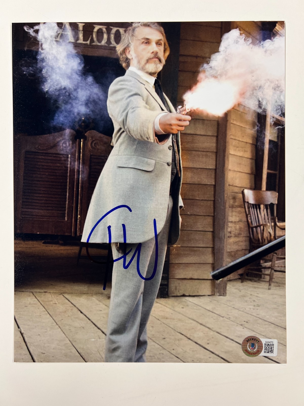 Christoph Waltz Signed Auto Autographed Photo Django 8x10 BAS COA Beckett