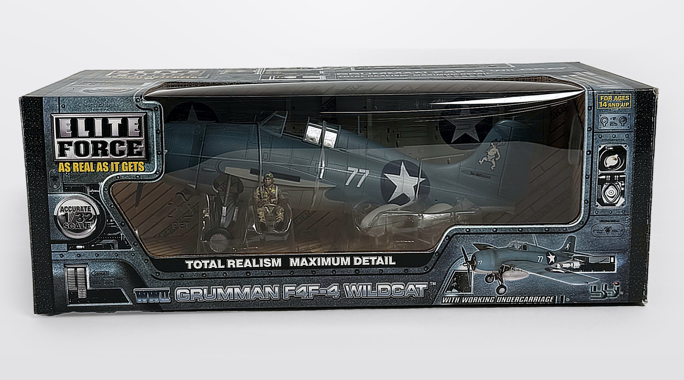 bbi / Elite Force WWII Grumman F4F-4 Wildcat 1/32 Scale Model