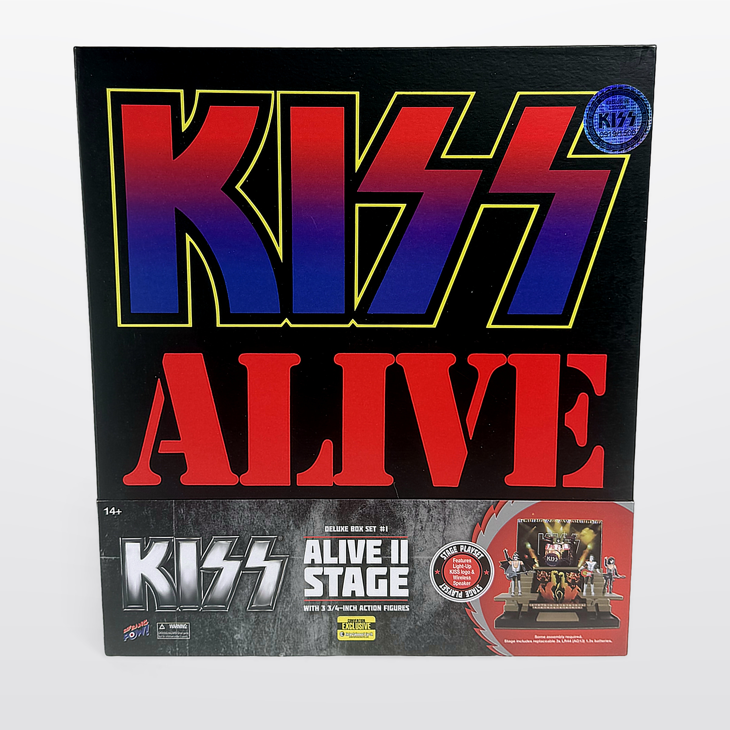 Bif Bang Pow Kiss Alive II Stage Deluxe Box Set #1 With 3 3/4-Inch Action