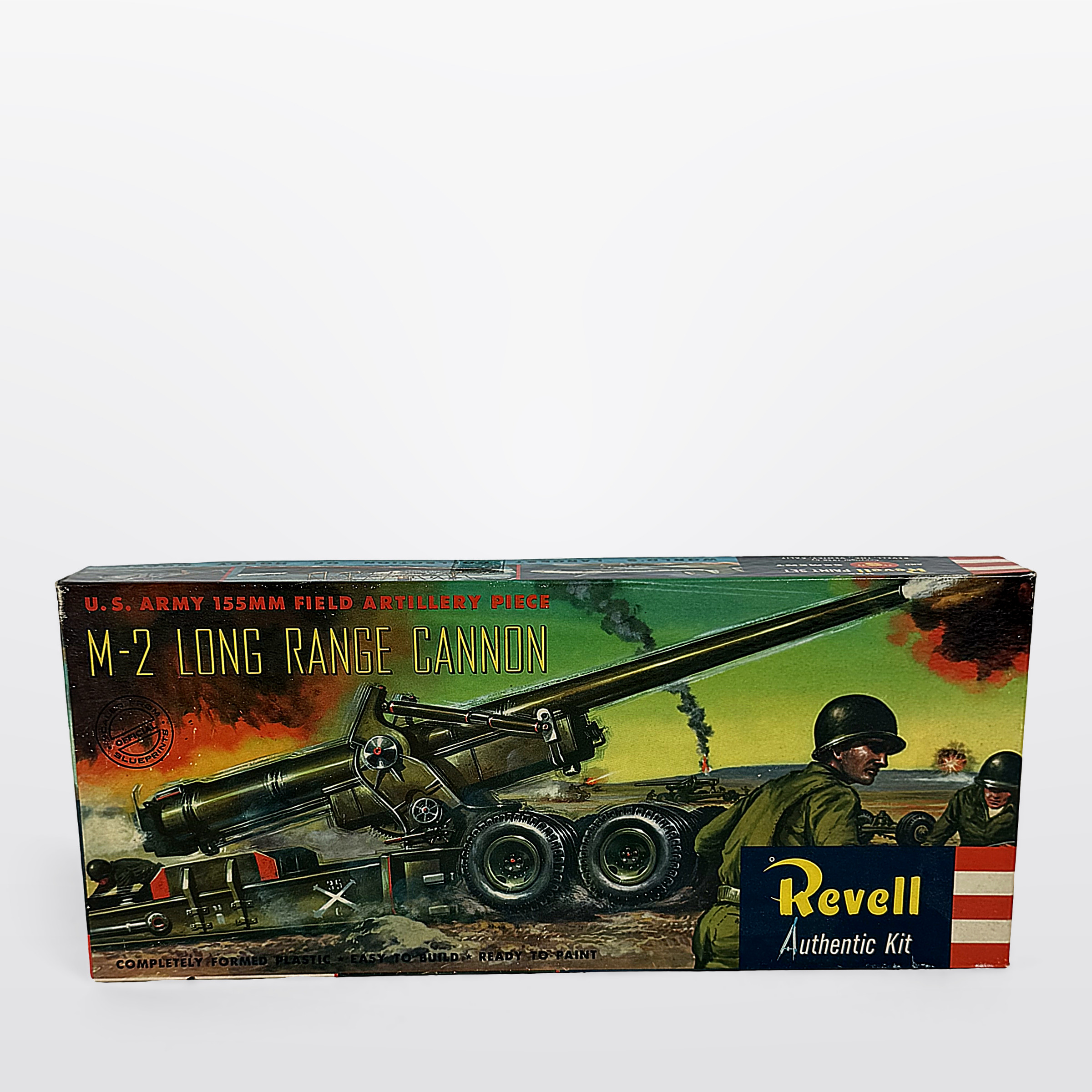 Revell U S Army 155mm Field Artillery Piece M-2 Long Range Plastic Model Kit
