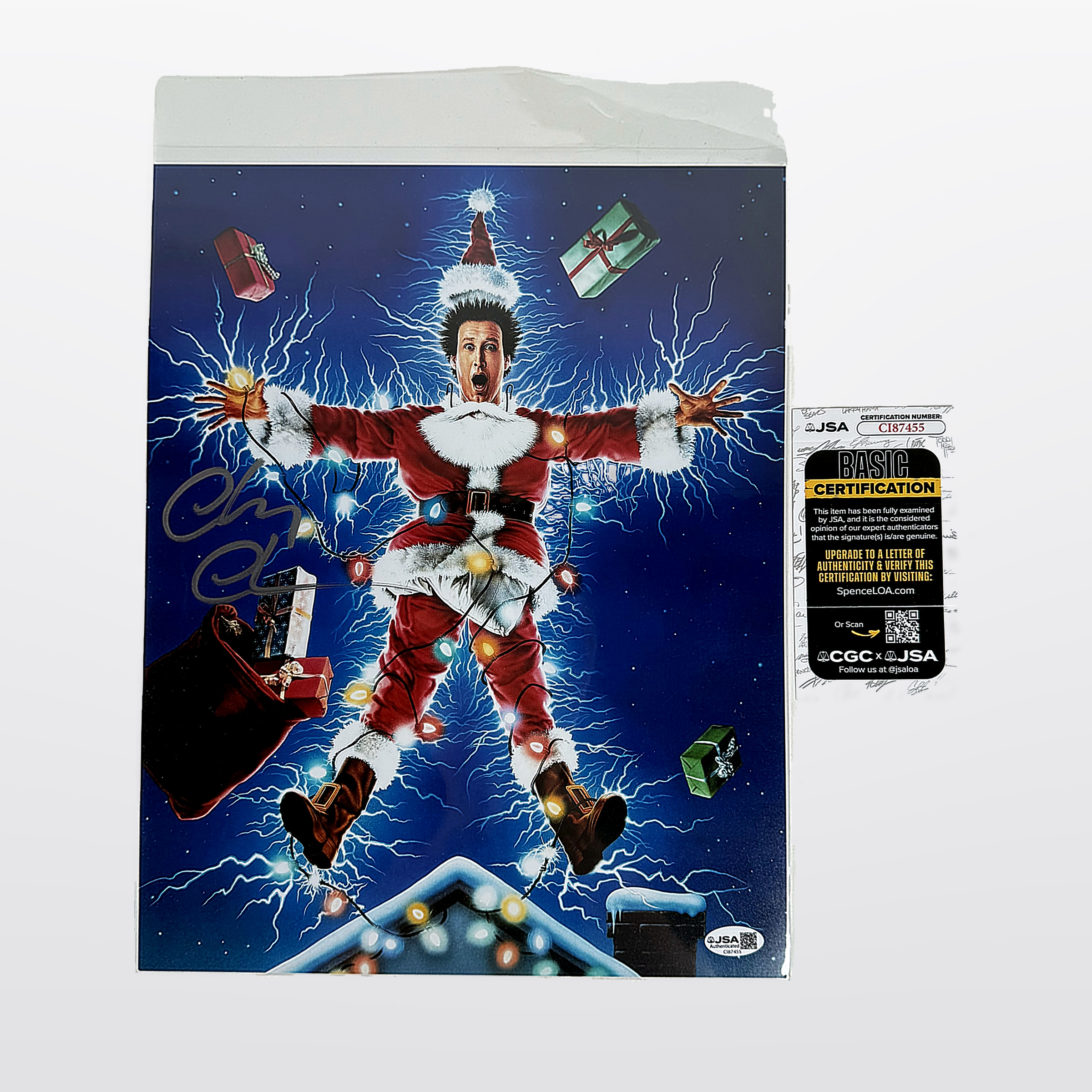 Christmas Vacation Santa Cast Signed 11x14 Photo JSA CI87455