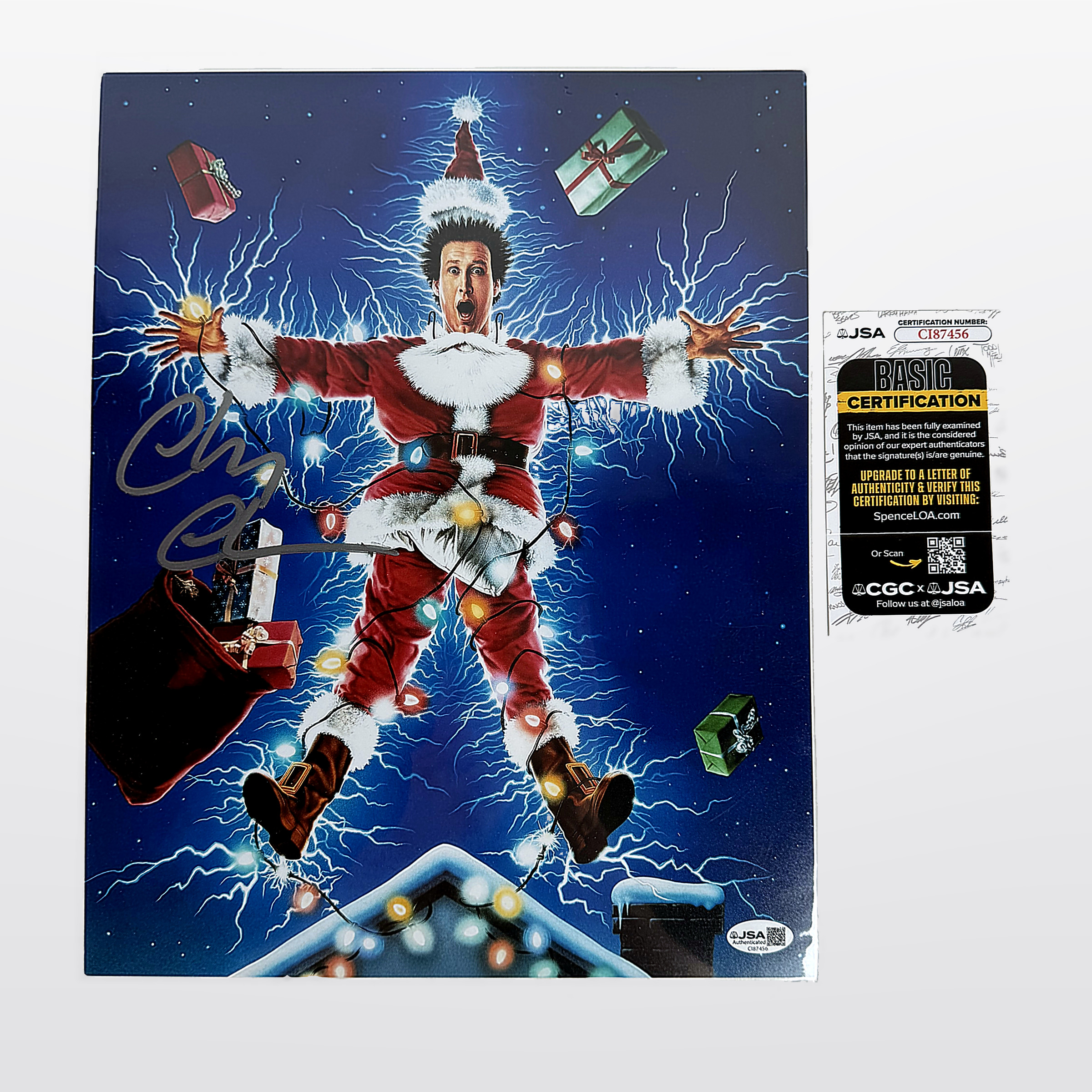 Christmas Vacation Santa Cast Signed 11x14 Photo JSA CI87456