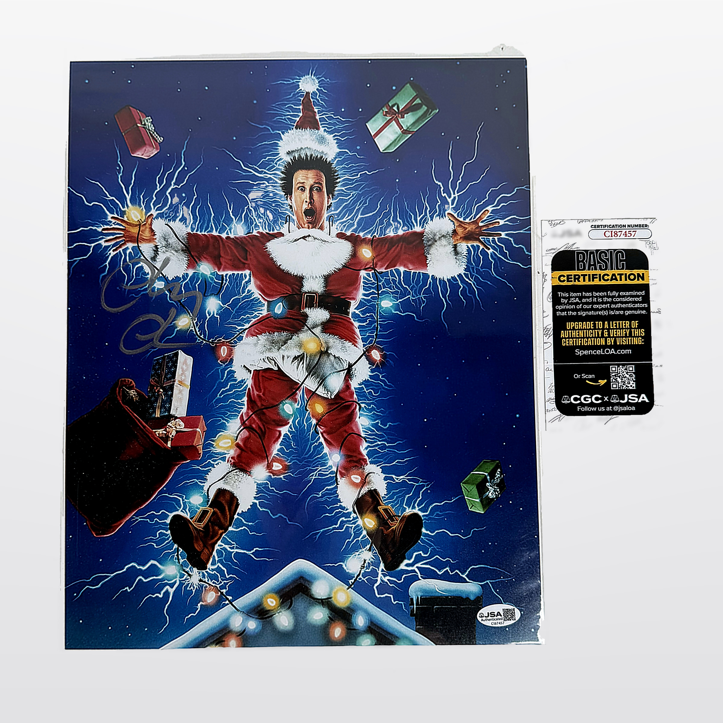 Christmas Vacation Santa Cast Signed 11x14 Photo JSA CI87457