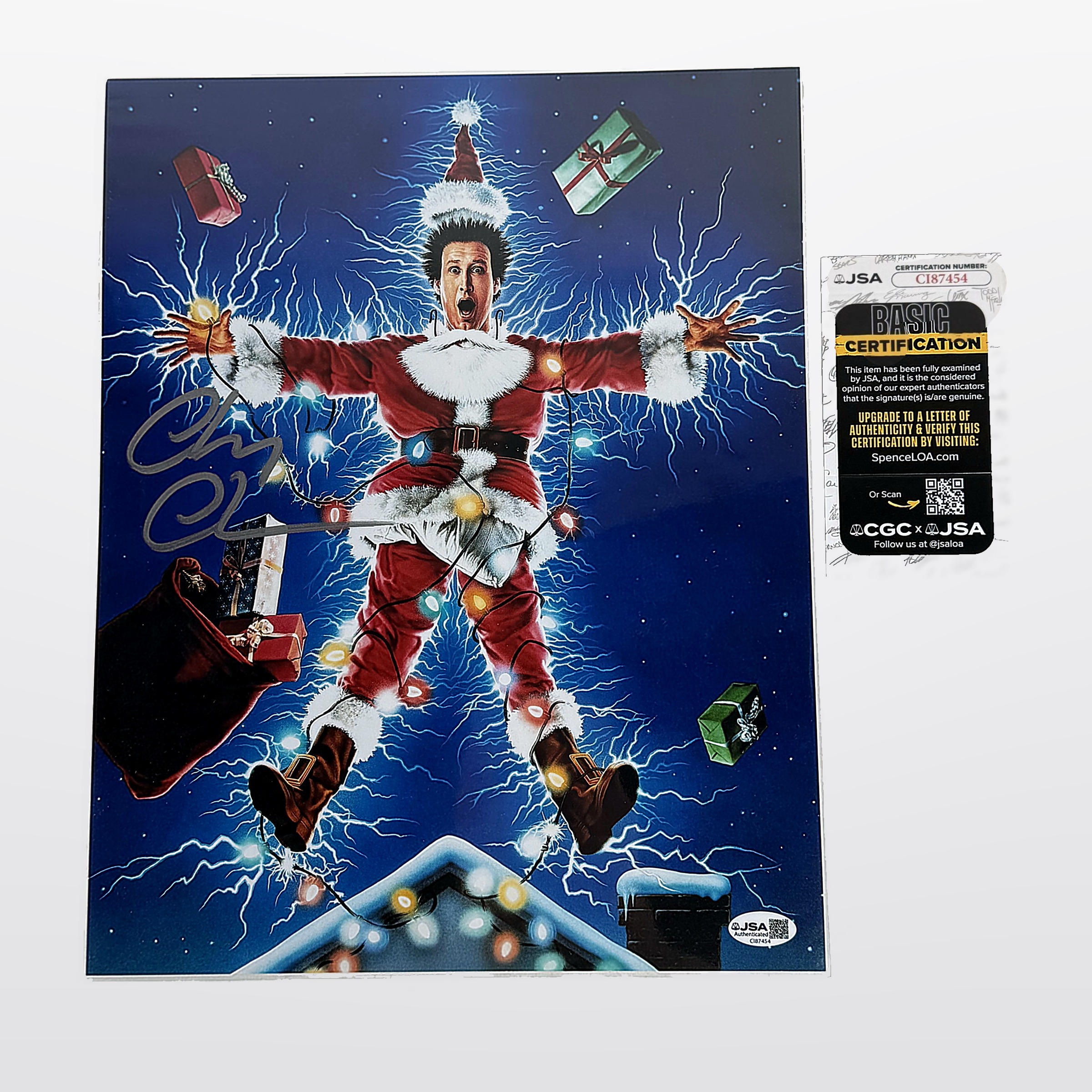 Christmas Vacation Santa Cast Signed 11x14 Photo JSA CI87454