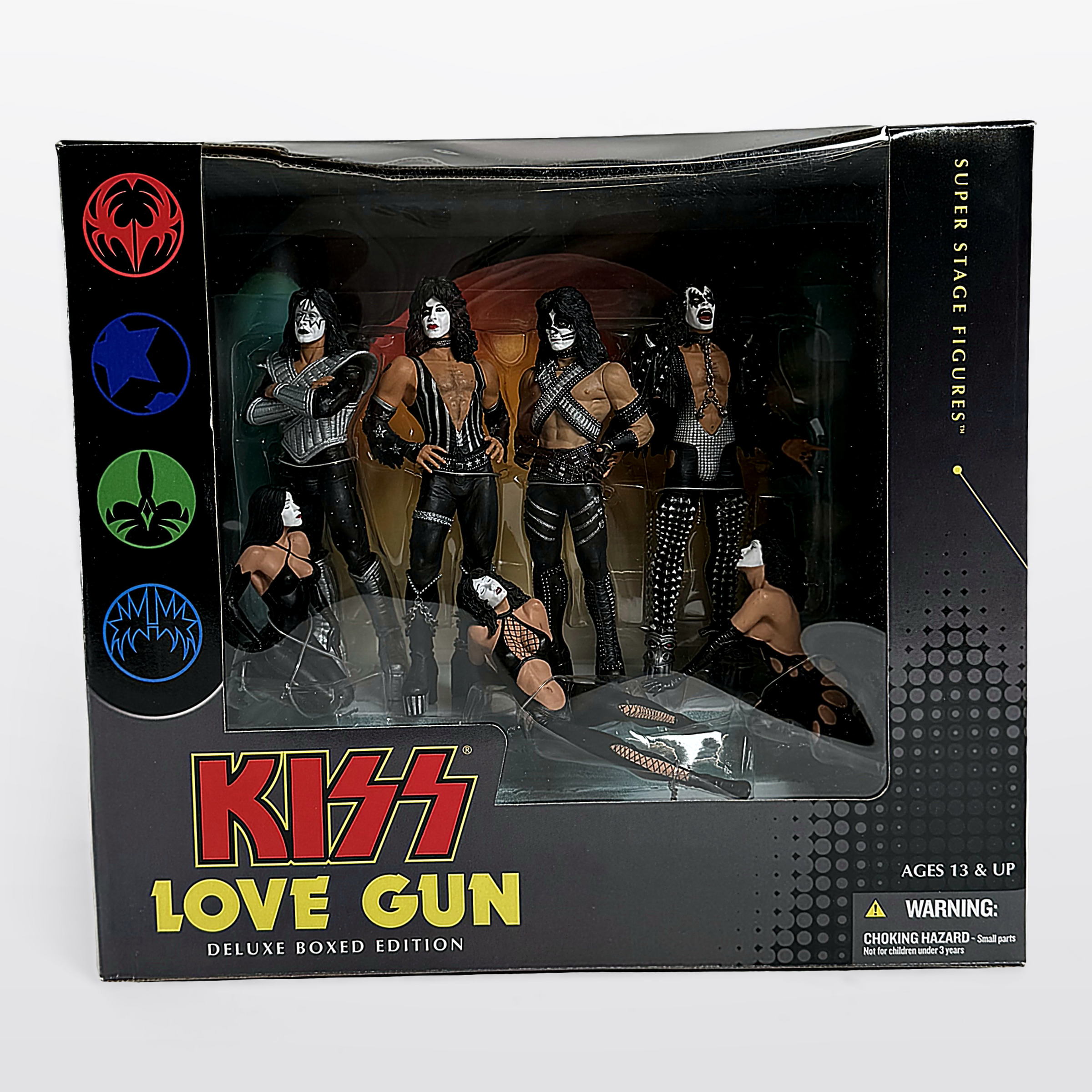 McFarlane Toys Kiss Love Gun Deluxe Boxed Edition Boxed Action Figure Set