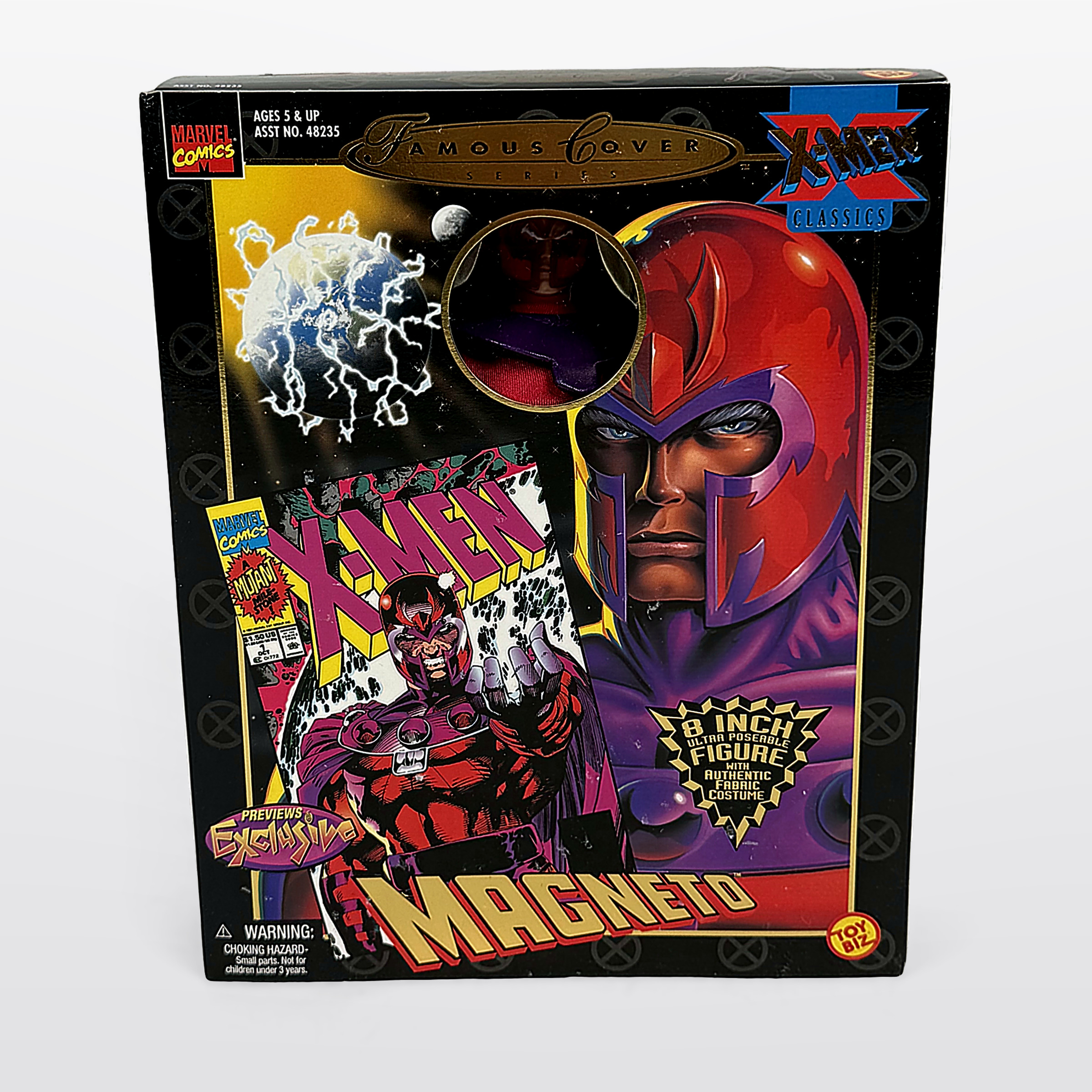 Toy Biz Famous Cover Series X-Men Classics: Magneto 8" Figure In Box