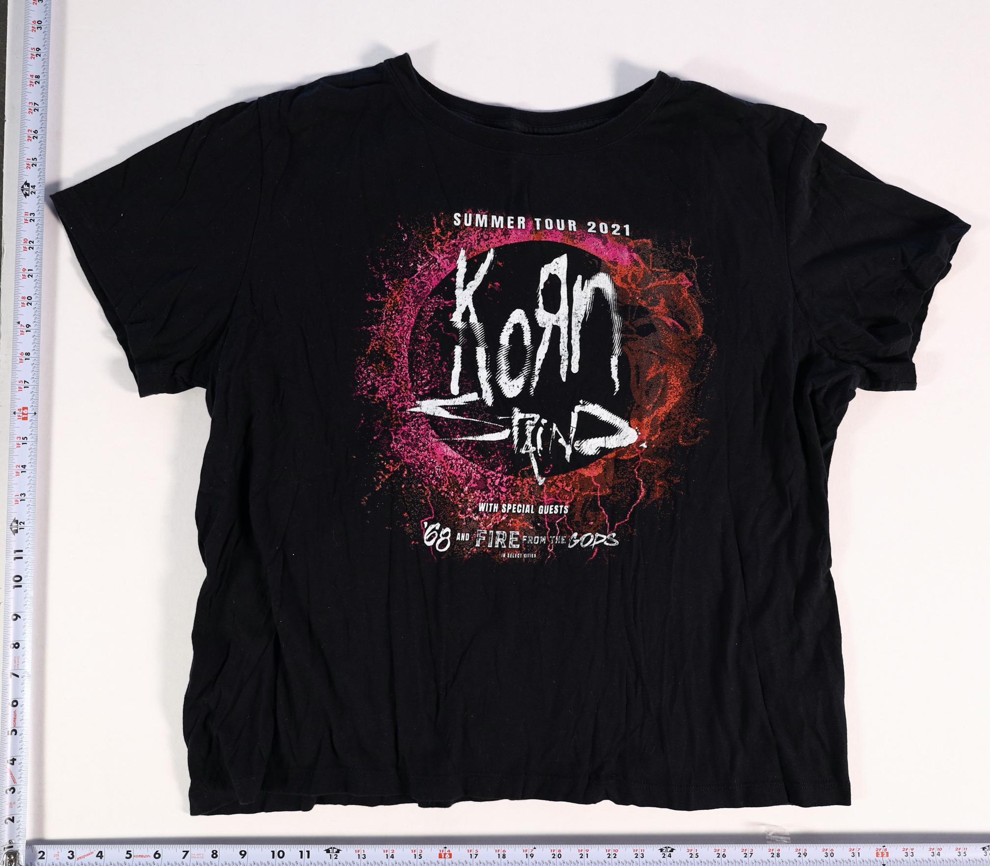 Vintage 2010s Korn / Staind Summer Tour 2021 T-Shirt Size 2XL