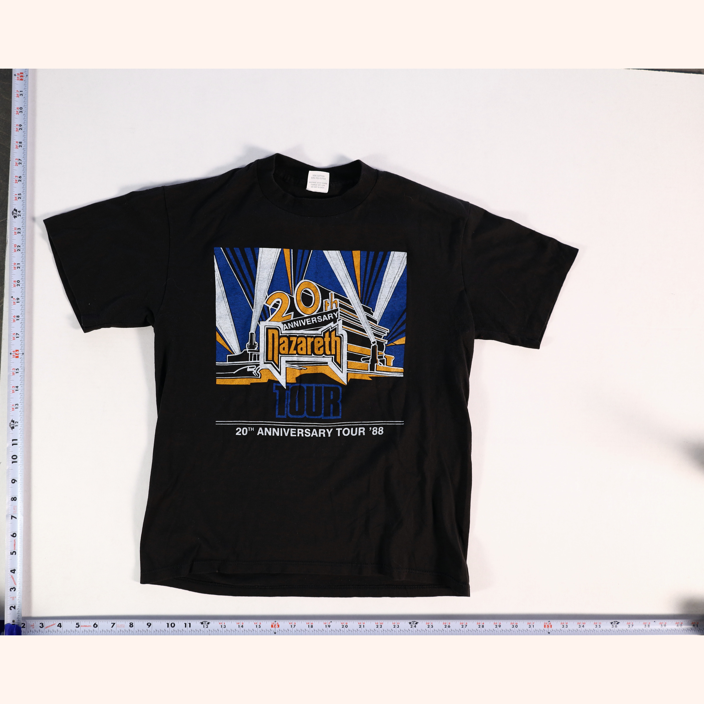 Vintage 1980s Nazareth 20th Anniversary Tour '88 T-Shirt Size L