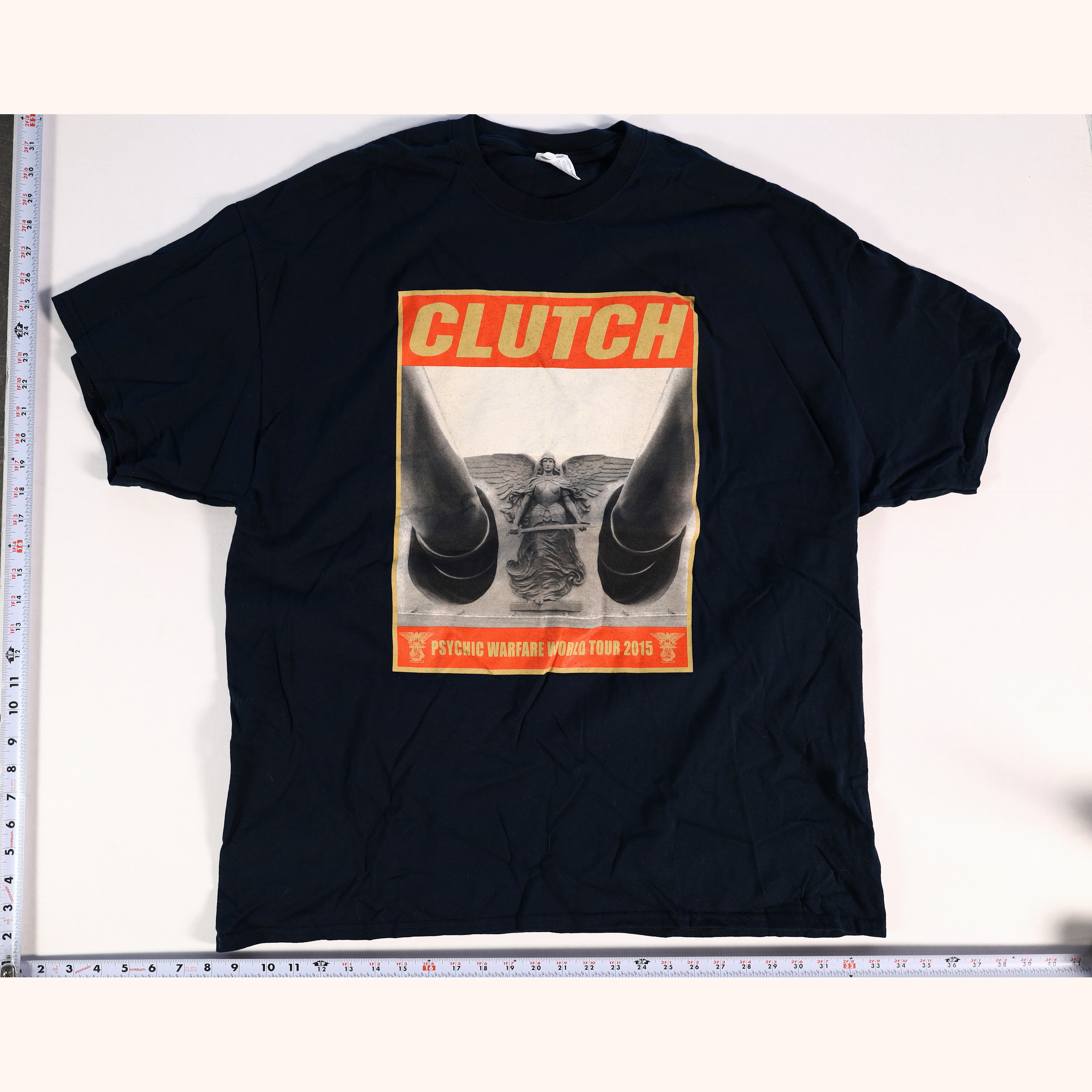 Vintage 2010s Clutch Psychic Warfare World Tour 2015 T-Shirt Size 2XL