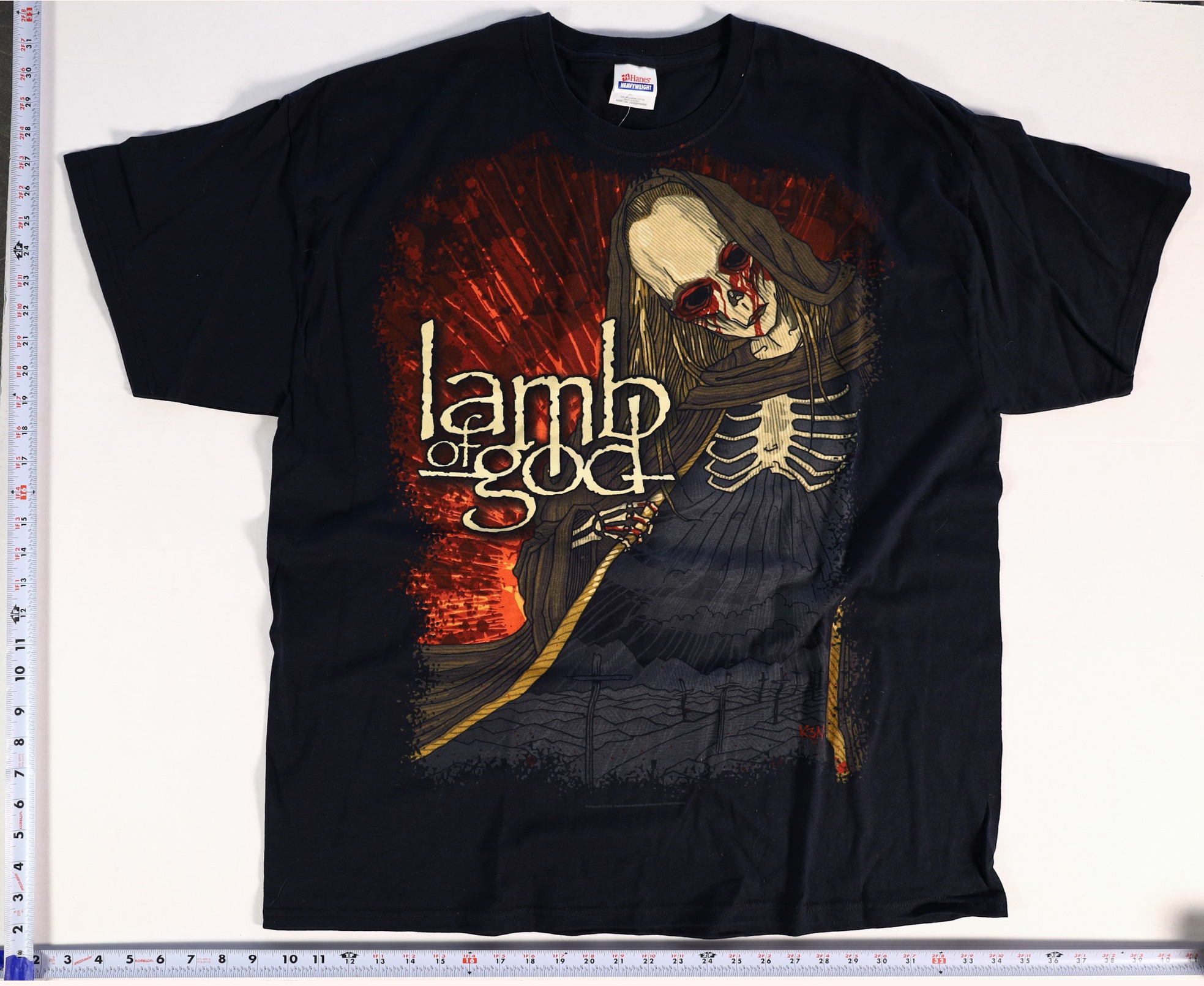 Vintage 2000s Lamb Of God Walk With Me In Hell T-Shirt Size 2XL