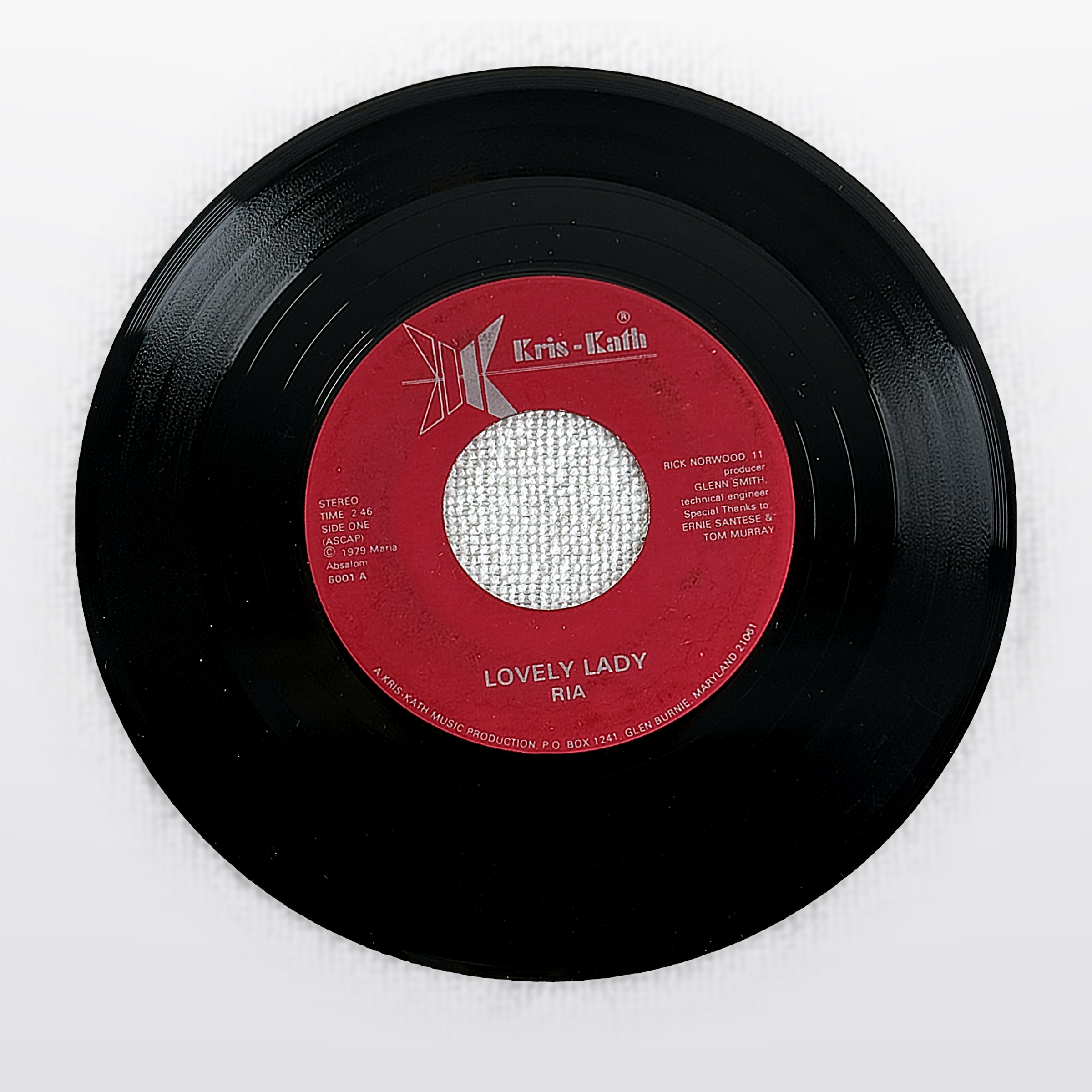 Ria Lovely Lady / I Promise To Go (Disco Party) 7" Vinyl 45 RPM Kris-Kath 5001