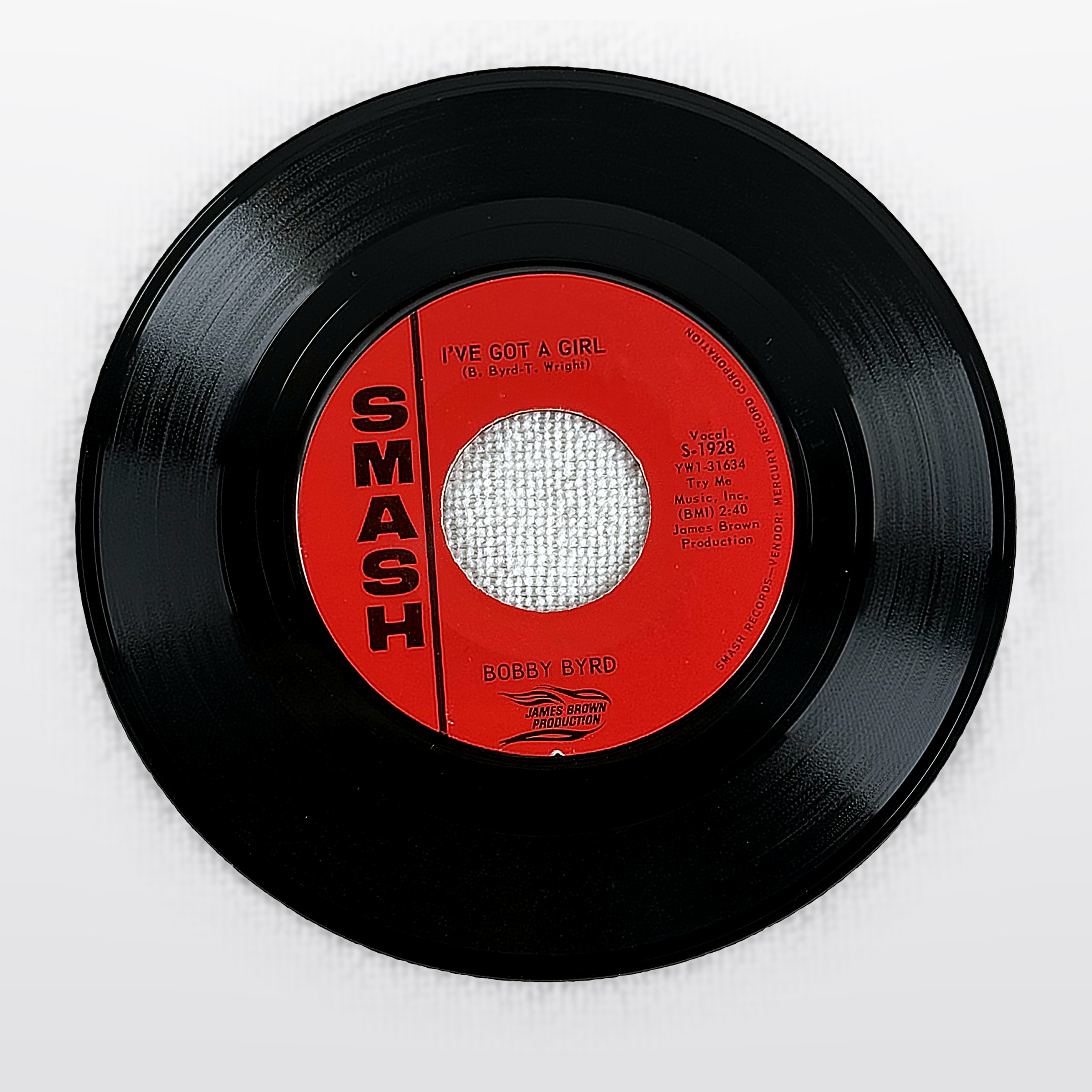 Bobby Byrd I've Got A Girl / I'm Lonely 7" Vinyl 45 RPM Smash Records S-1928