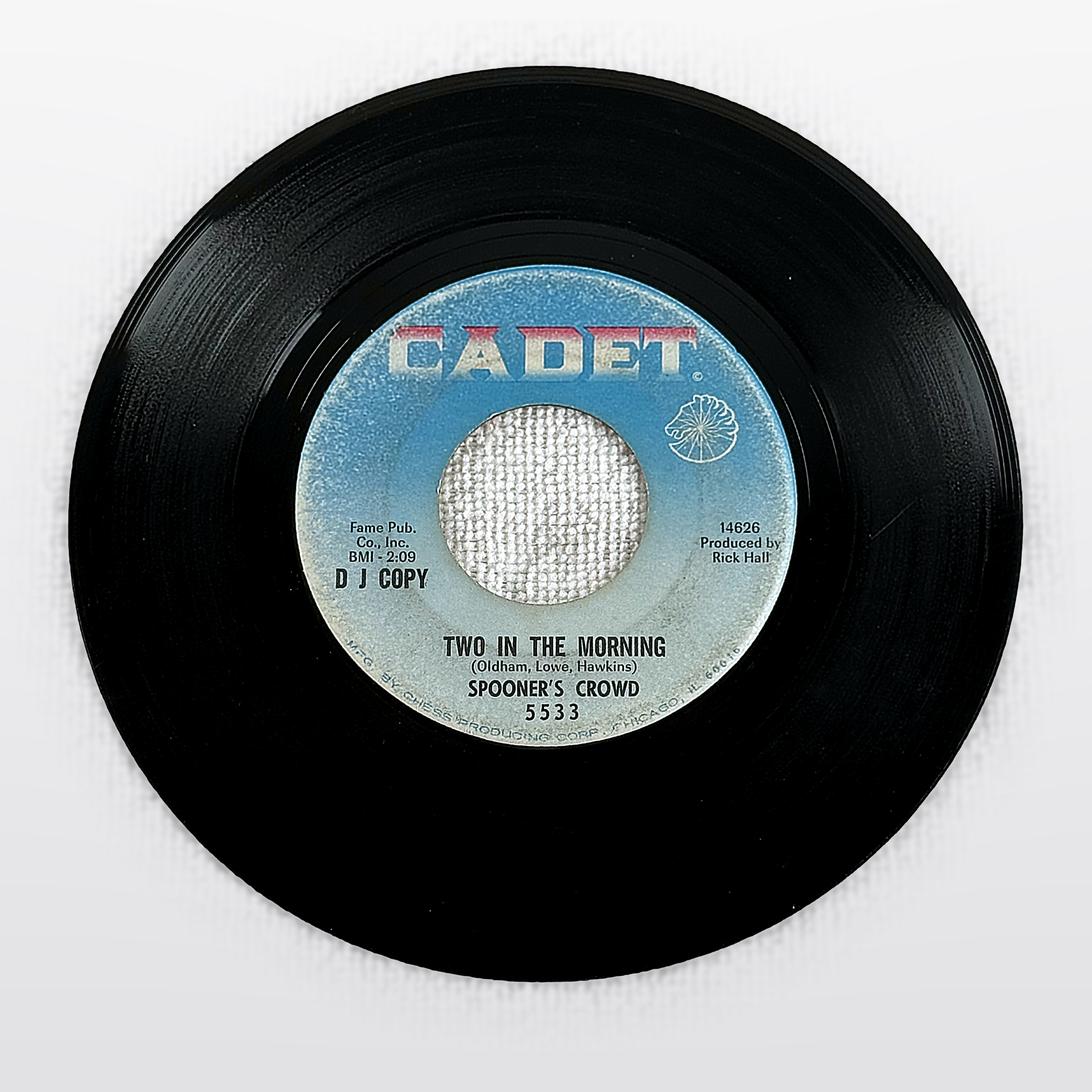 Spooner's CROWD Two In The Morning 7" Single CADET 5533