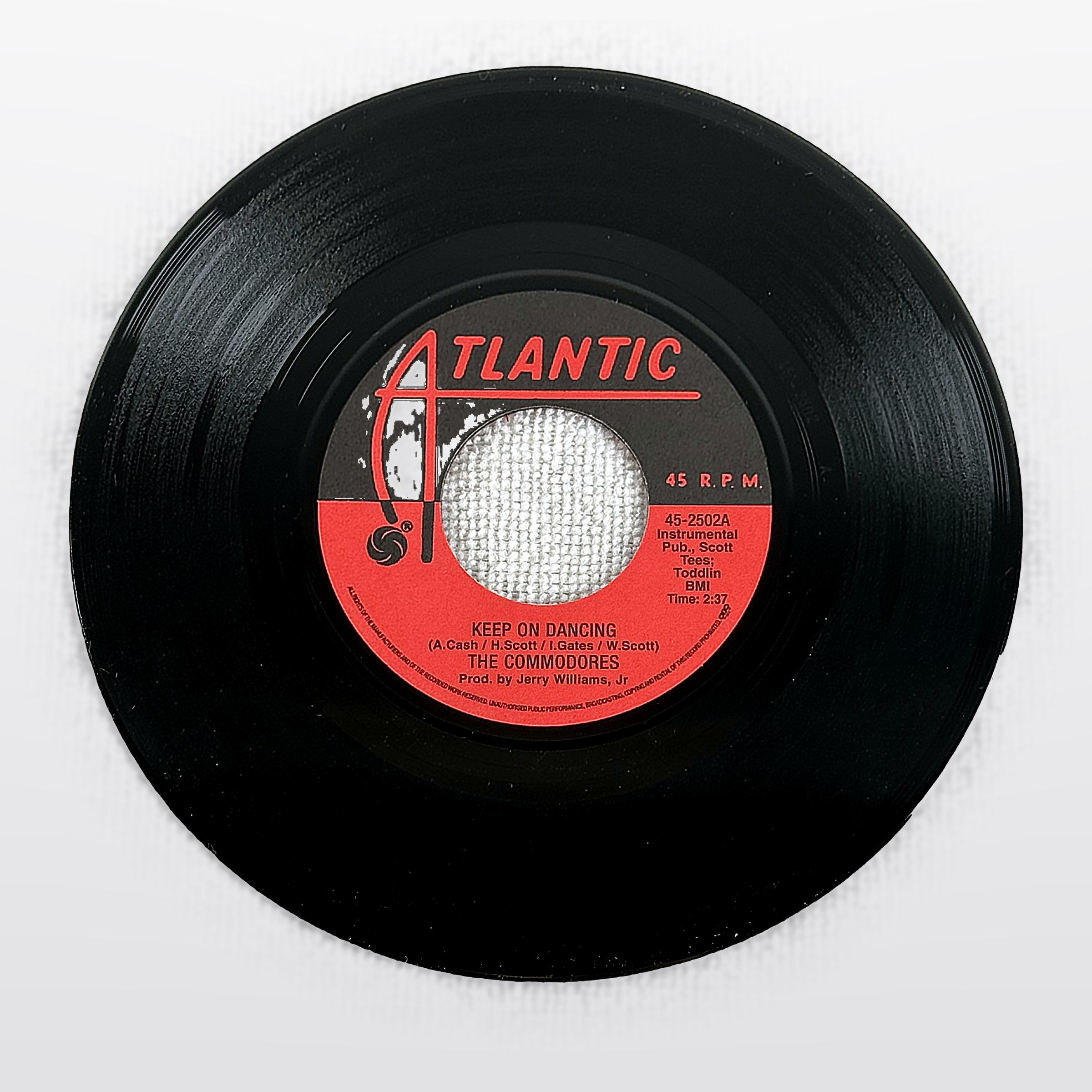 The Commodores Keep On Dancing / Getting The Corners 7" Vinyl 45 RPM Atlantic