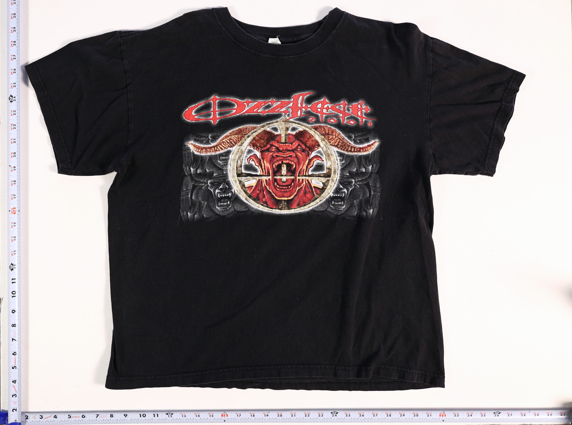 1990s Ozzfest 2001 T-Shirt Size XL Black Short Sleeve Graphic Tee