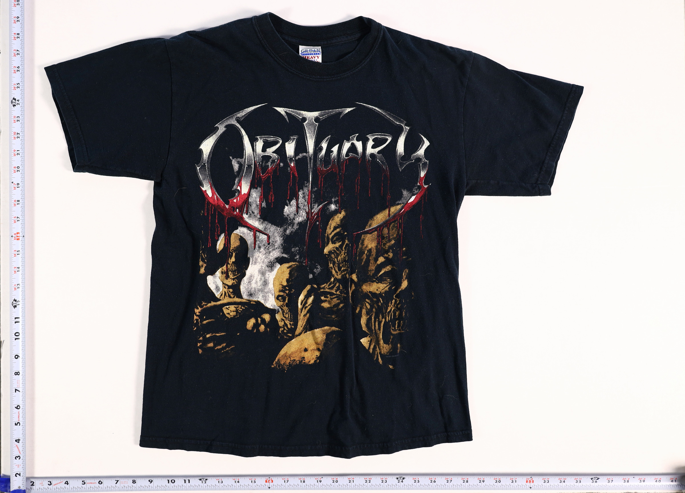 2000s Obituary Back From The Dead T-Shirt Size M Black Cotton Short Sleeve