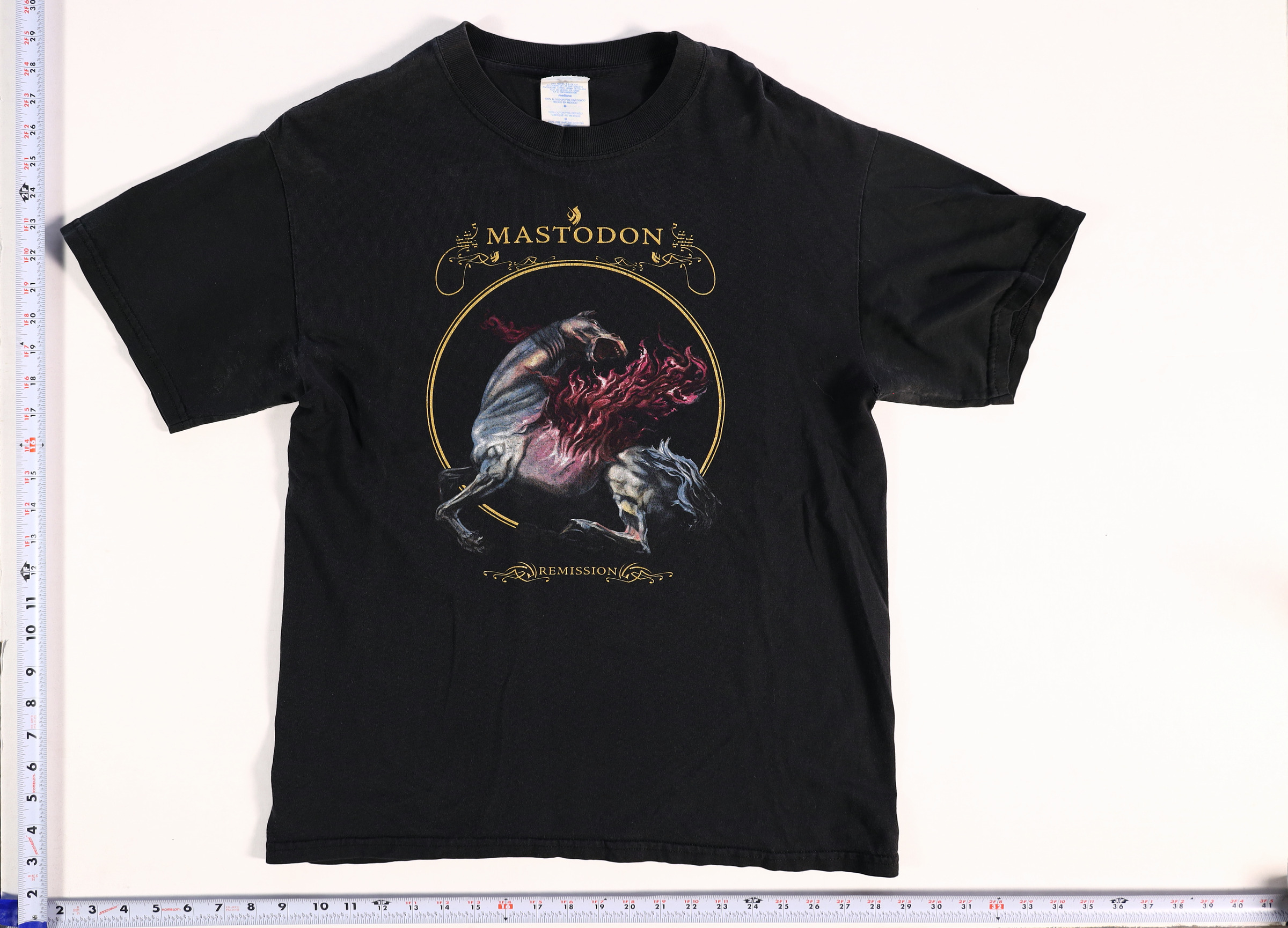 2000s Mastodon Remission T-Shirt Size M Black Cotton Short Sleeve Graphic Tee