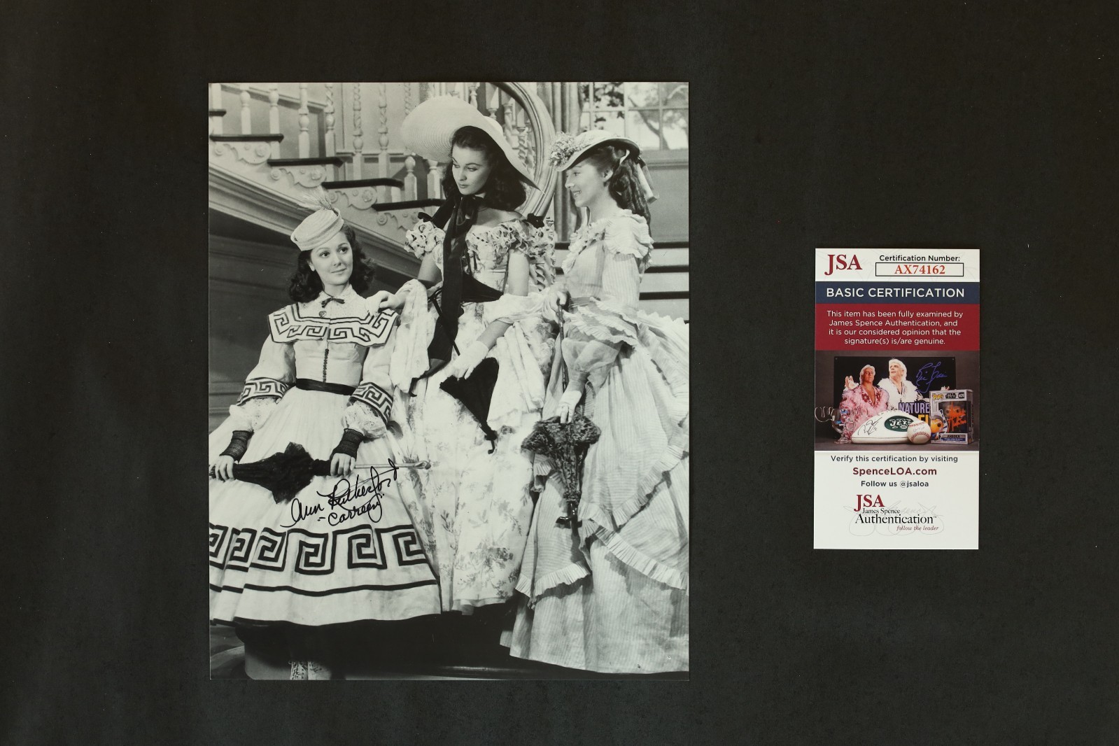 Ann Rutherford Signed Gone With the Wind Photo Print Carreen JSA COA Autograph