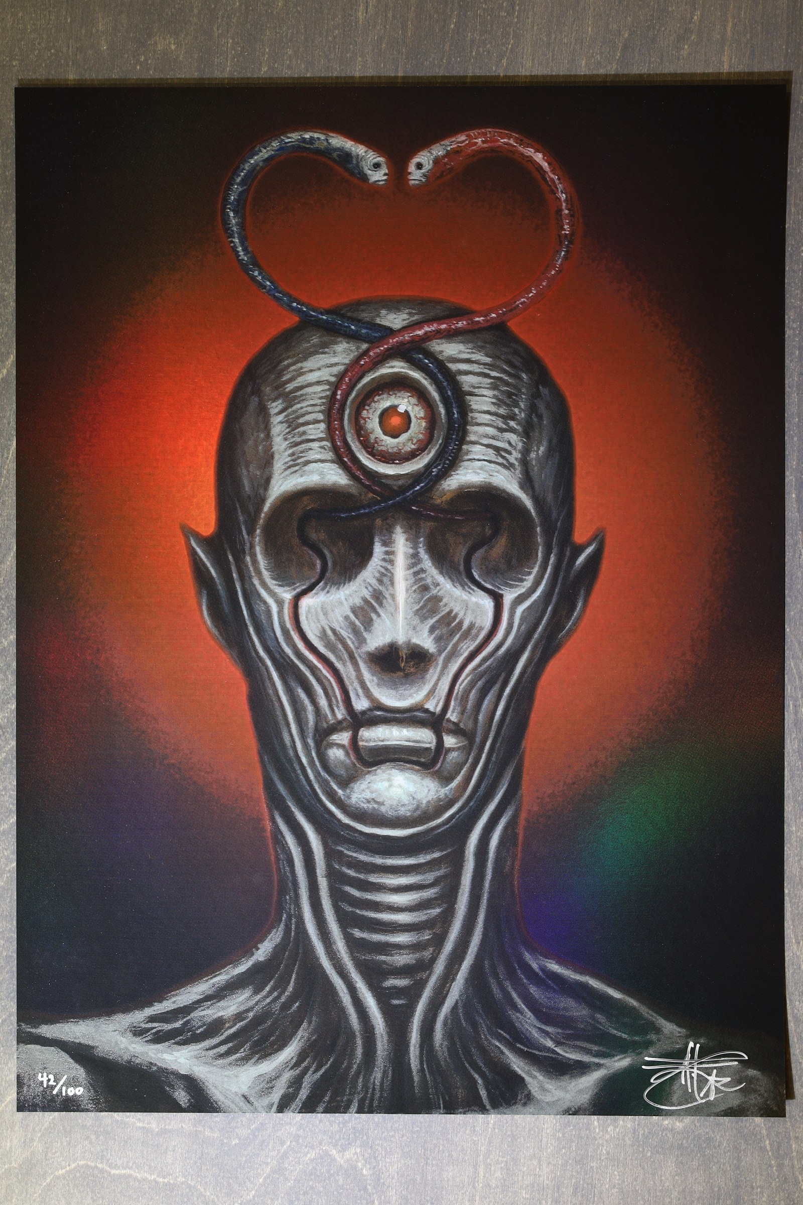 Chet Zar The Medium Signed & Numbered 42/100 Ltd Ed Print 17x22in