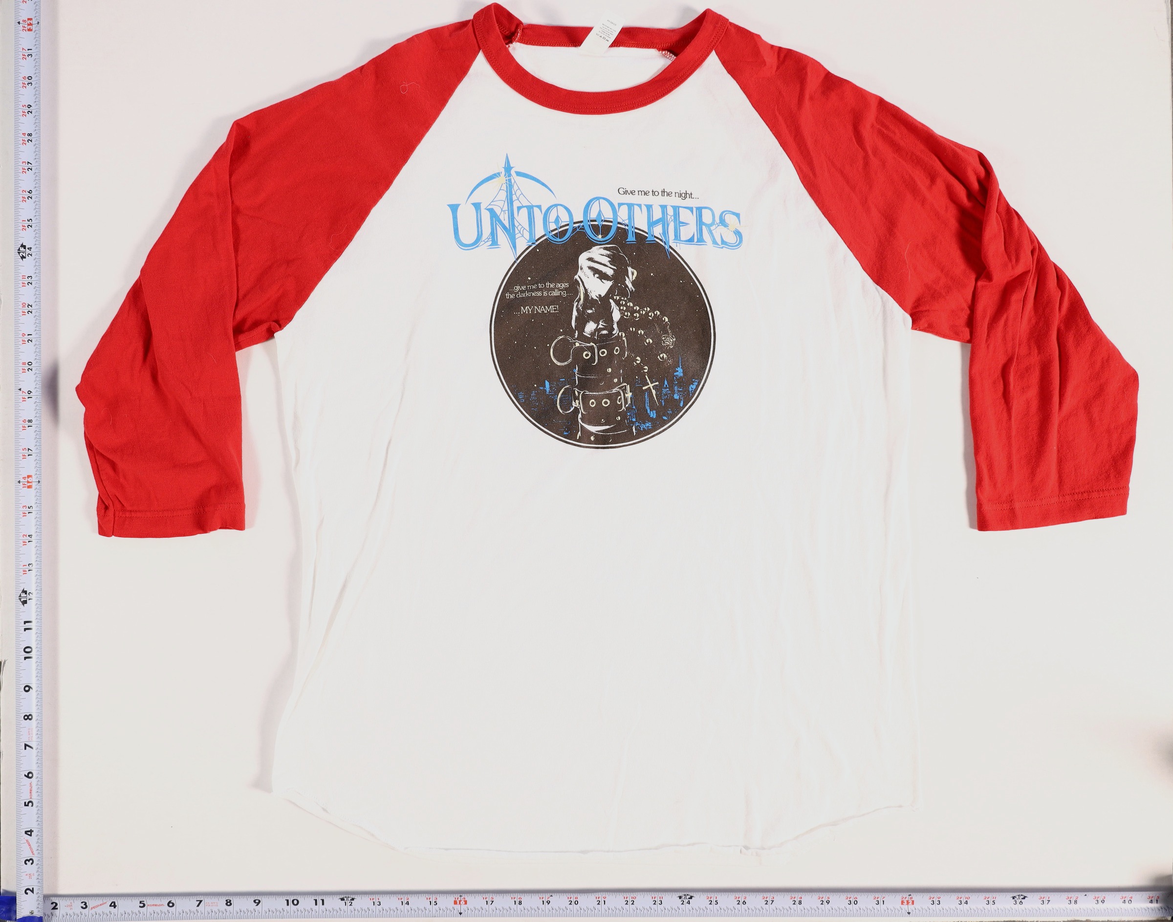 Unto Others Raglan Baseball Shirt Size XL
