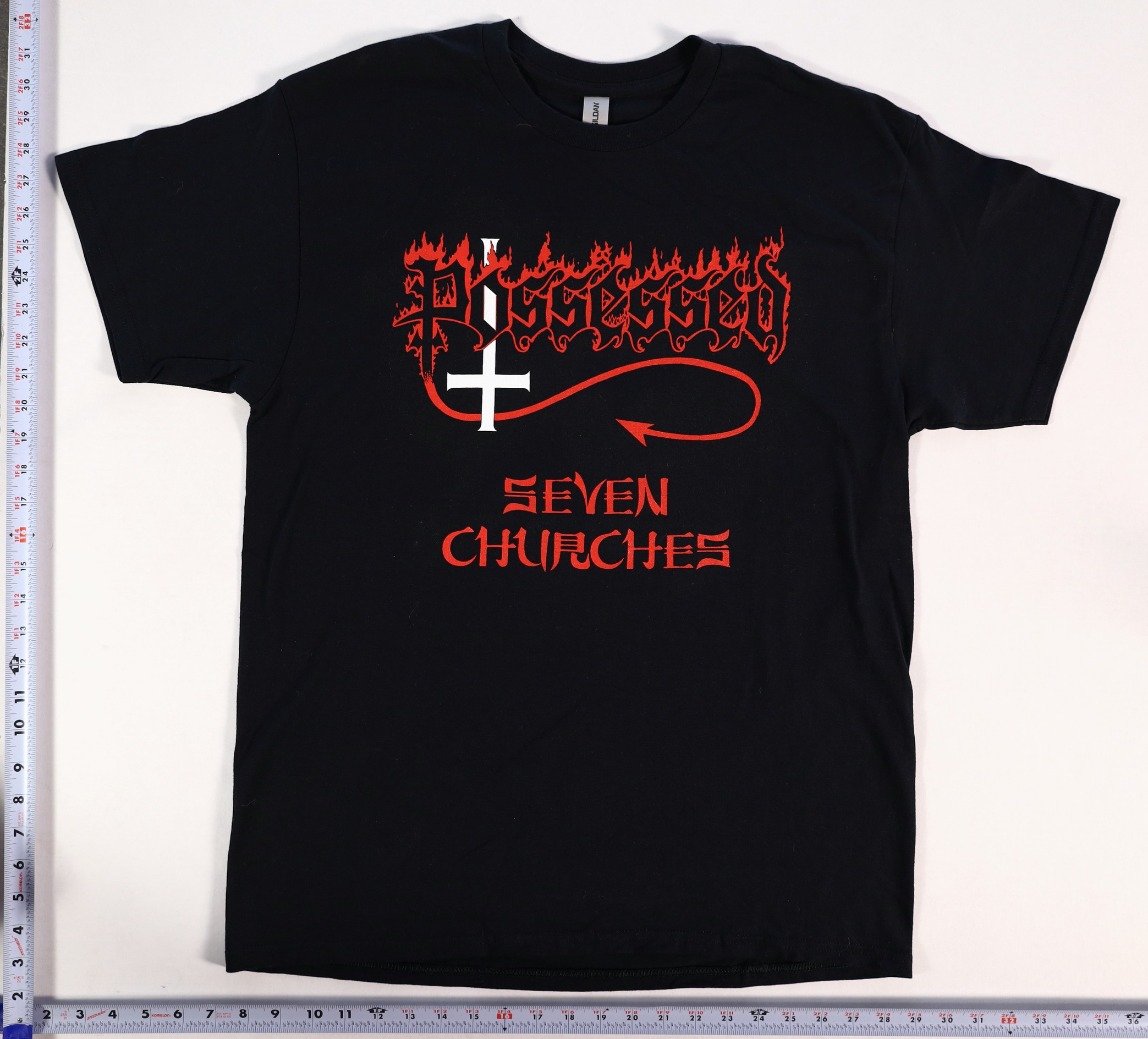 Possessed Seven Churches T-Shirt Size L