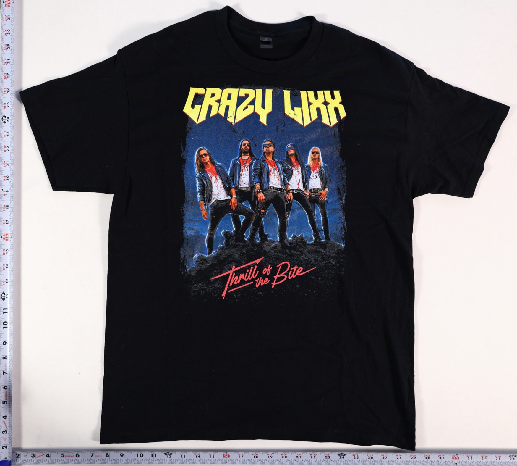 Crazy Lixx Thrill Of The Bite T-Shirt Size L