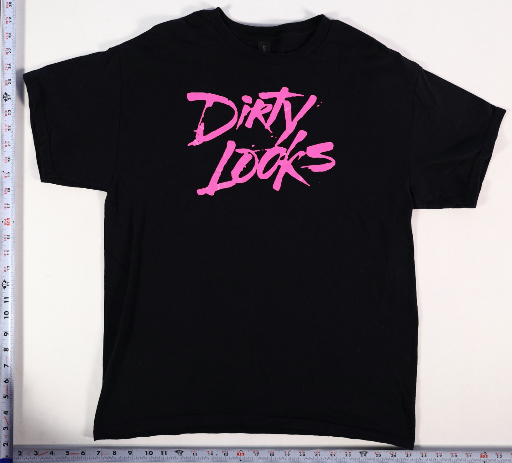 Dirty Looks T-Shirt Size L Black Cotton Graphic Tee