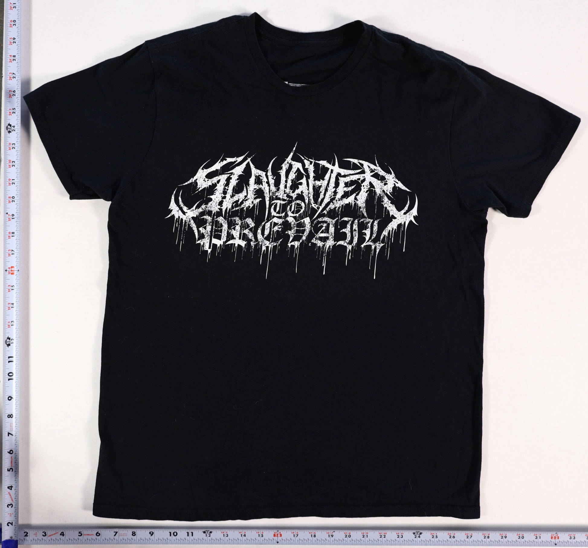 Slaughter To Prevail T-Shirt Size L Black Cotton Graphic Tee