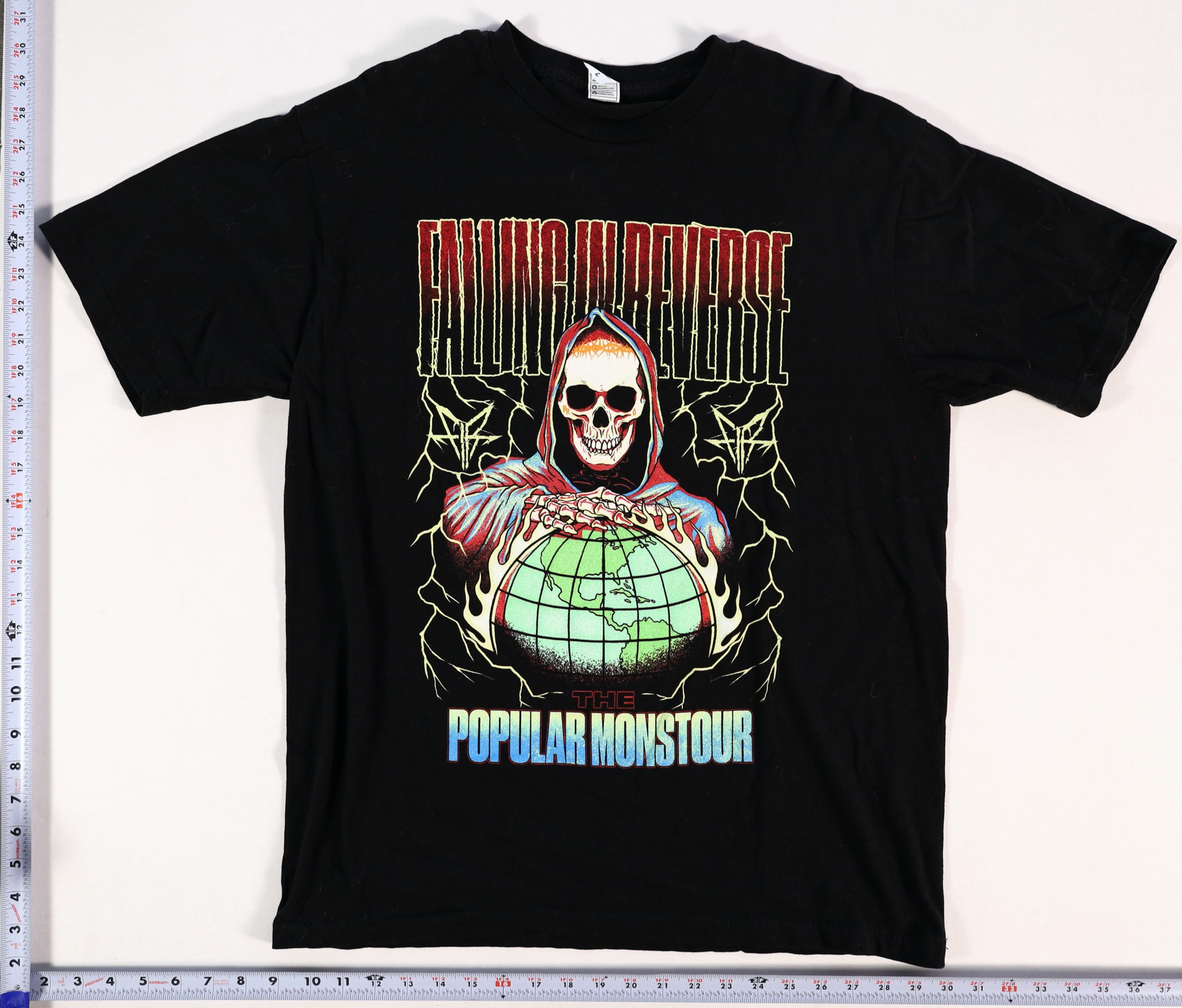 Falling In Reverse Popular Monstour T-Shirt Size L Cotton Graphic Tee