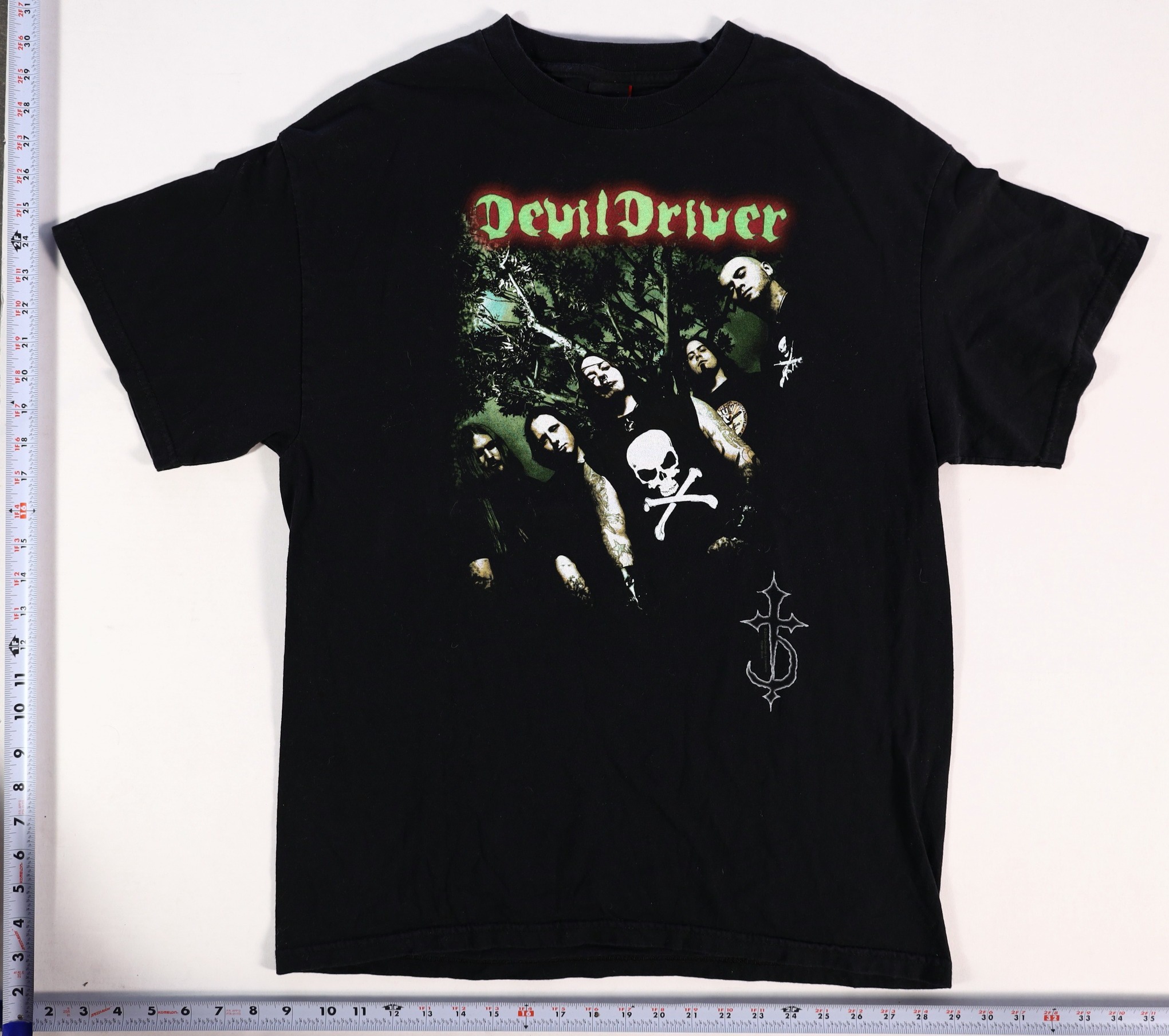 Devildriver T-Shirt Size L Black Cotton Graphic Tee