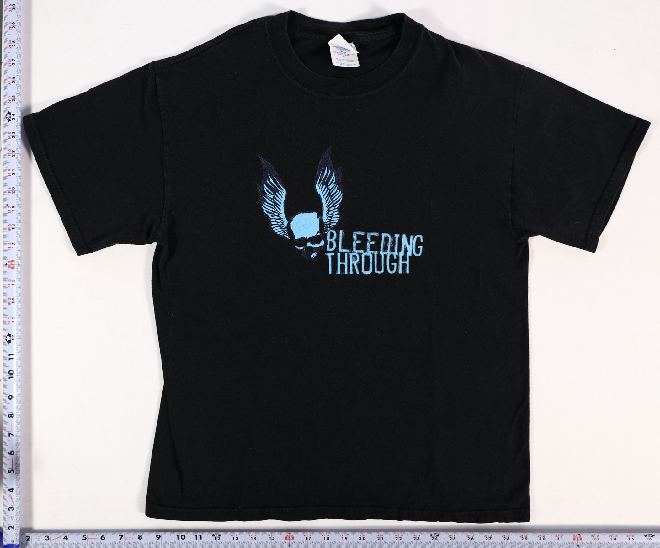 Bleeding Through T-Shirt Size L Cotton Short Sleeve Graphic Tee