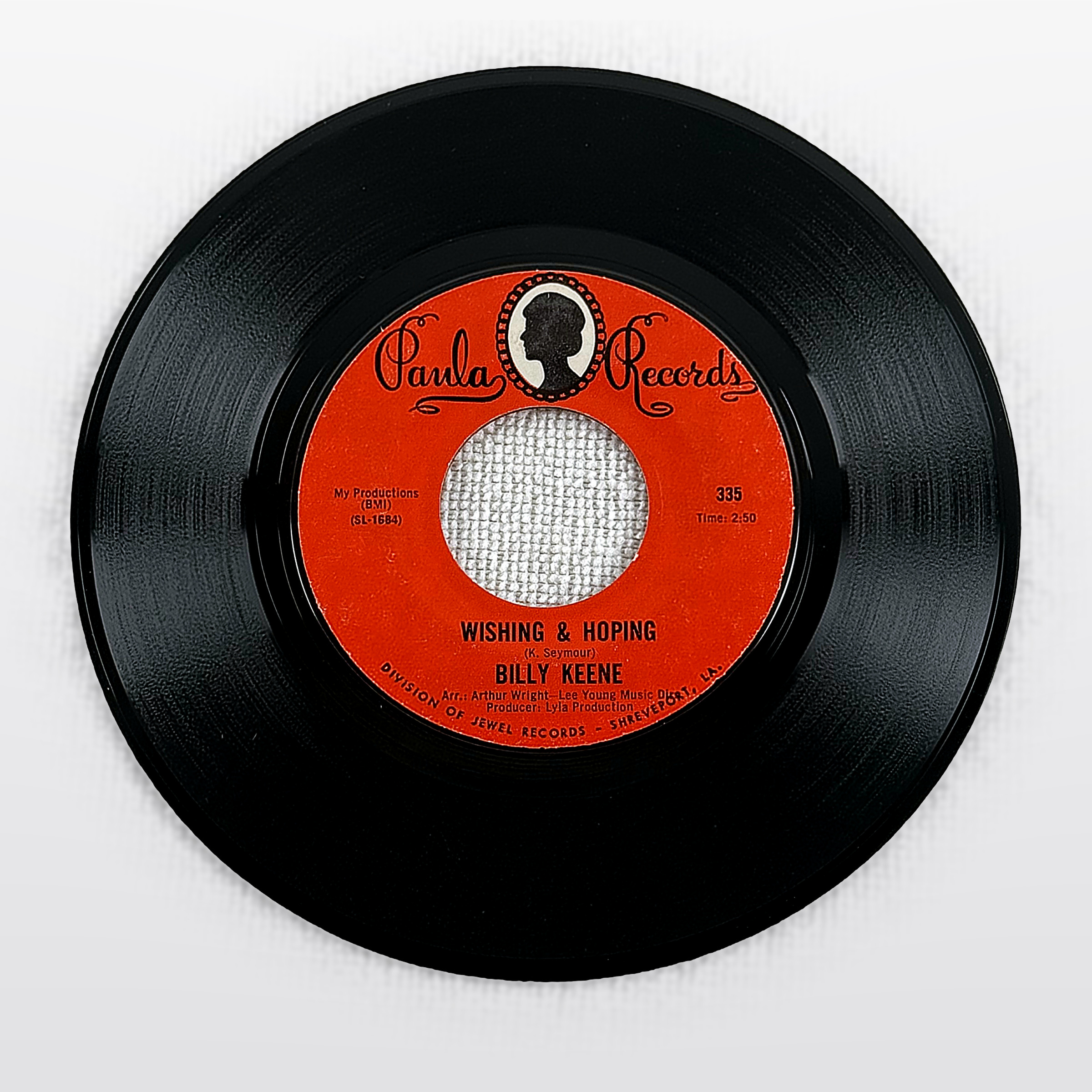 BILLY KEENE Wishing & Hoping 7 Inch Vinyl Single