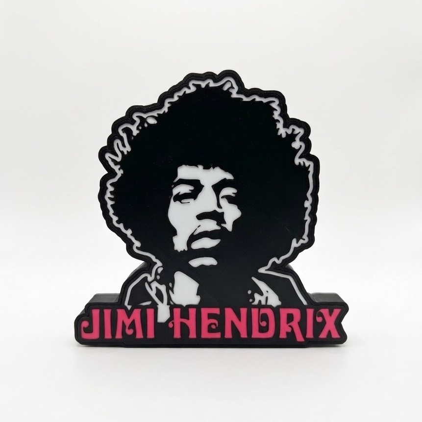 Jimi Hendrix RGB Lightbox