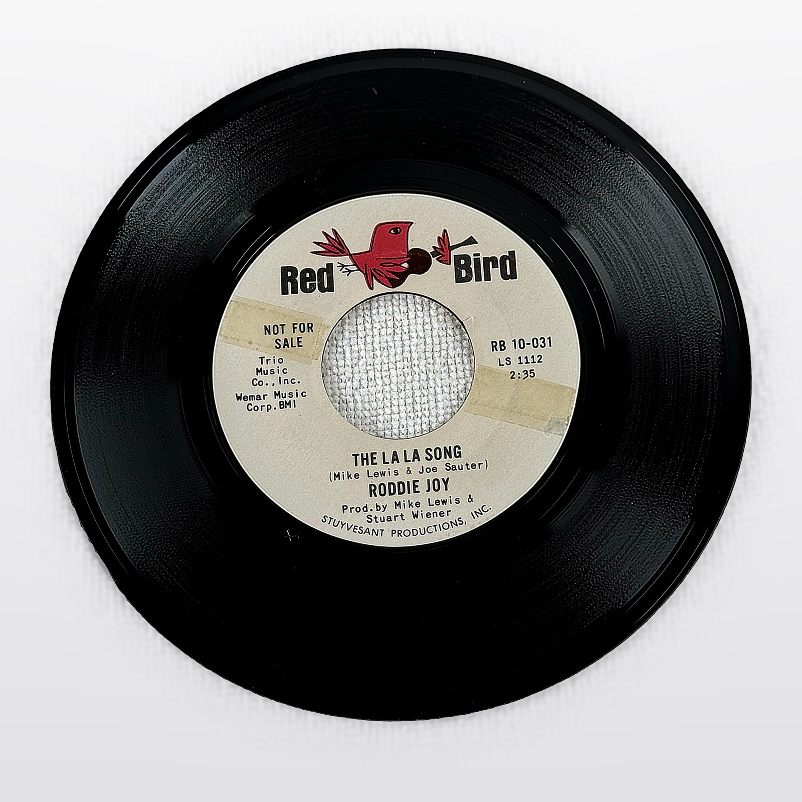 Roddie Joy The La Song / He's So Easy To Love 7" Single Red Bird Rb 10-031