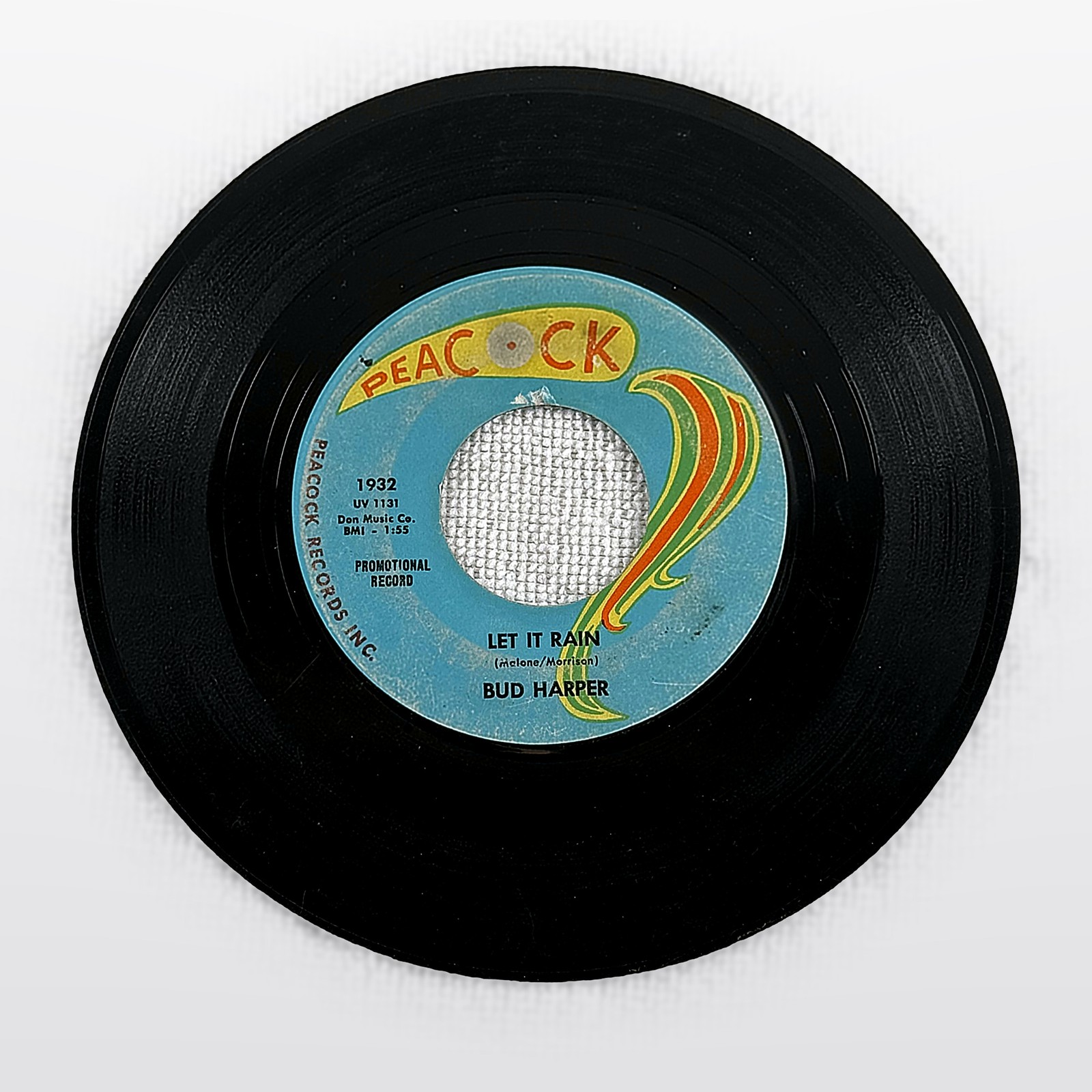 BUD Harper Wherever You Were / Let It Rain Vinyl 45 Peacock Records Inc 1932