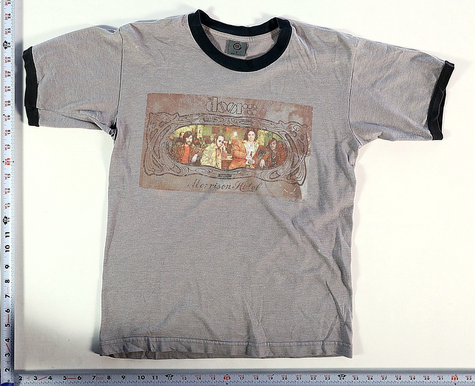 The Doors Morrison Hotel Ringer T-Shirt Size S