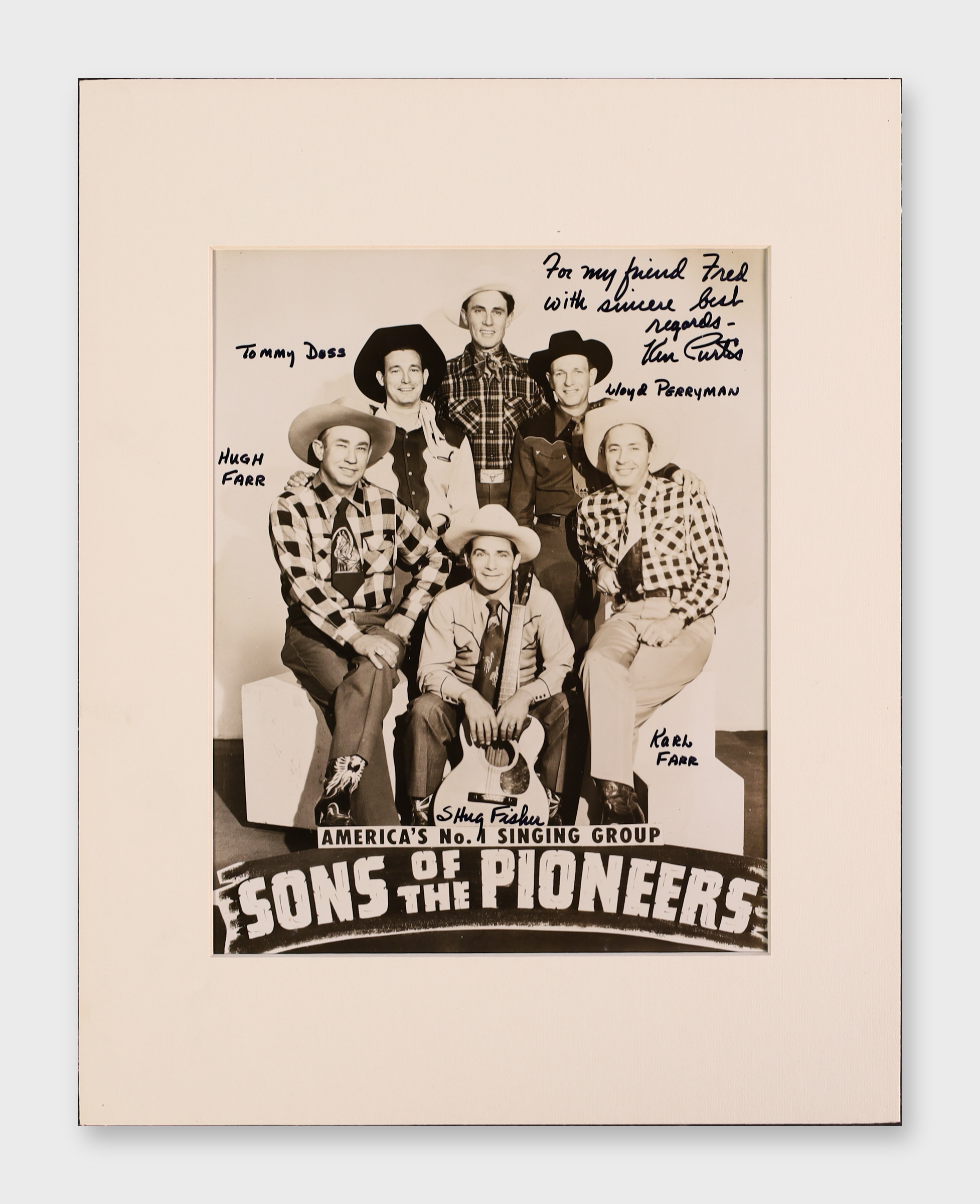 Ken Curtis Signed Photo America's No 1 Singing Group JSA COA AX73726