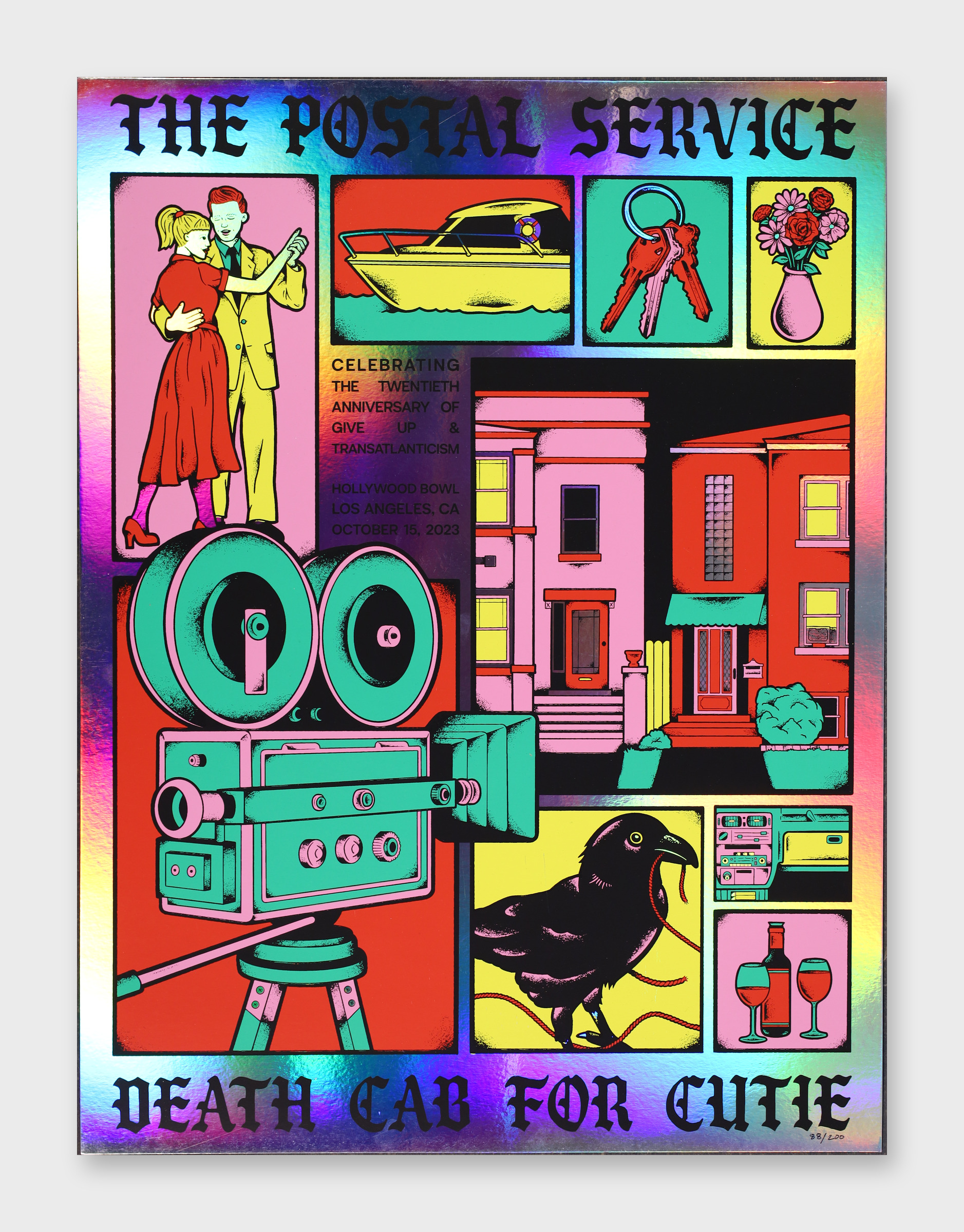The Postal Service / Death Cab For Cutie 18x24 Poster 2023