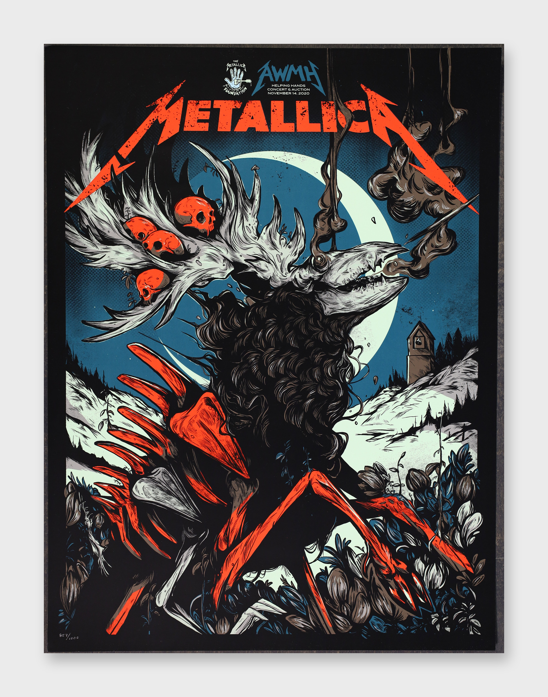 Metallica Helping Hands 18x24 Concert Poster 2020