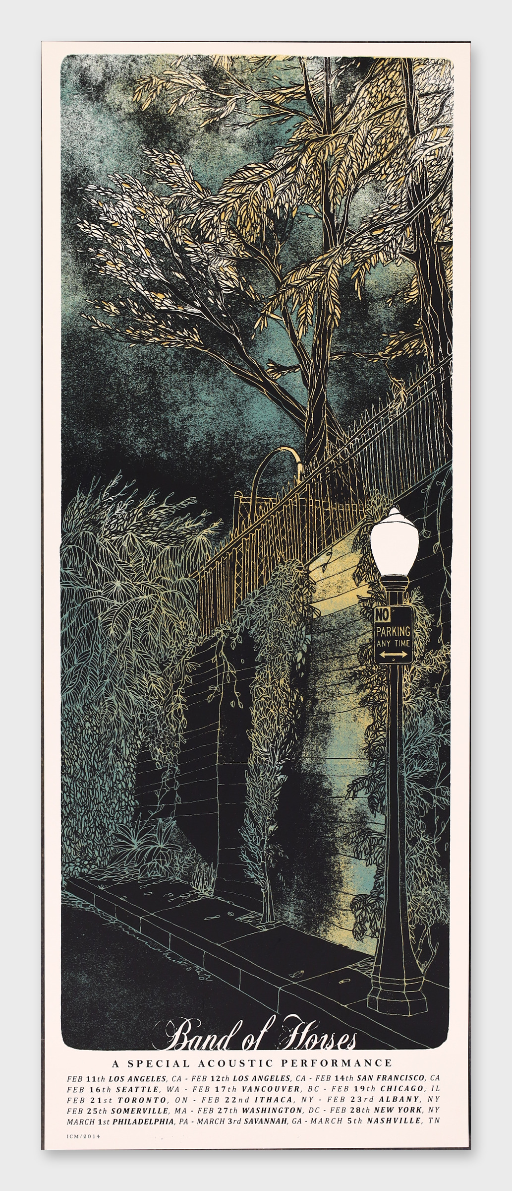 Band Of Horses A Special Acoustic Performance Poster 2014