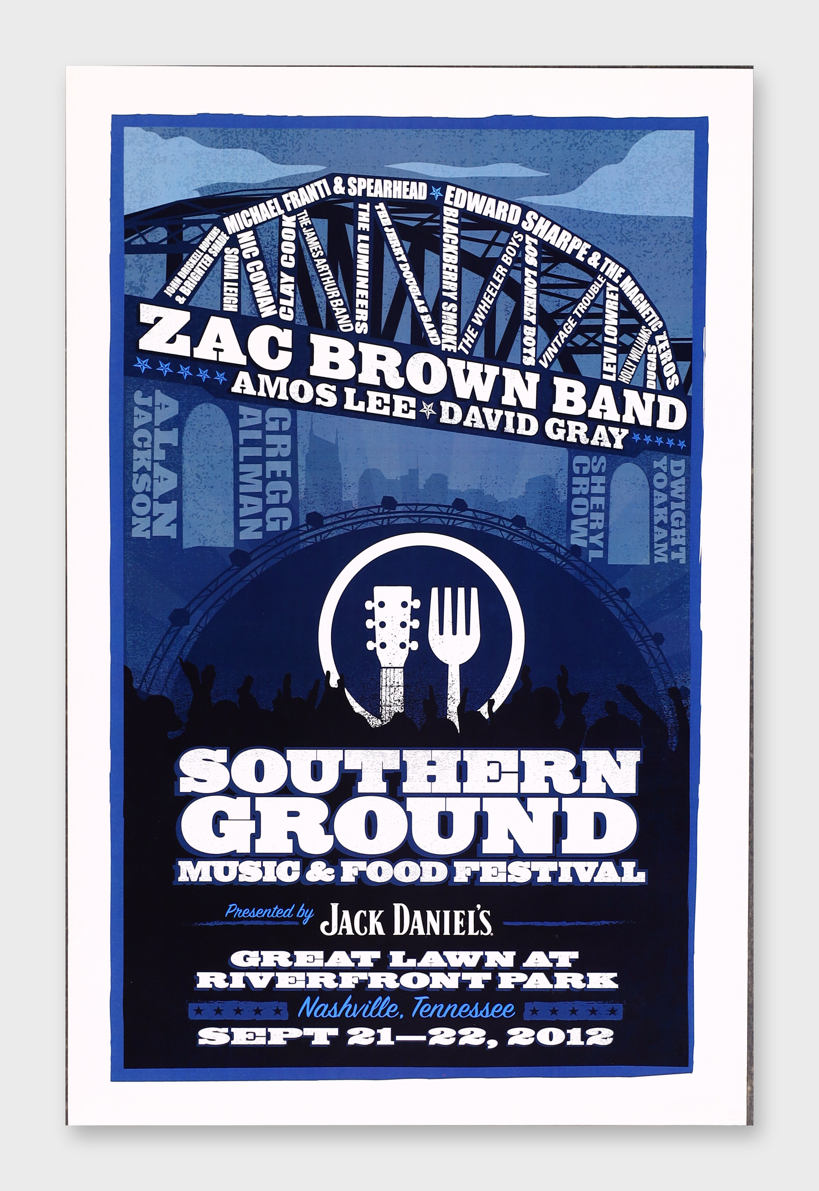Zac Brown Southern Ground Festival 11x17 Poster