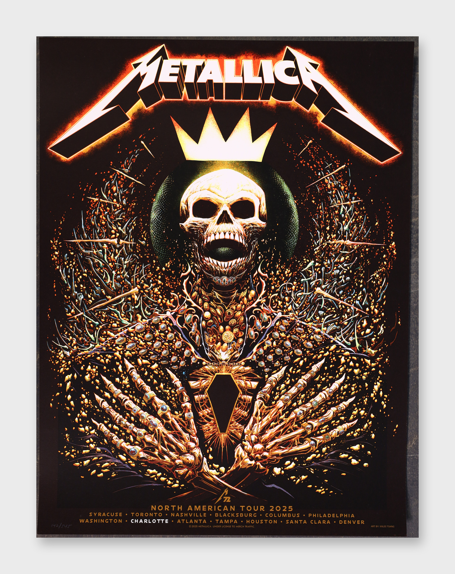 North American Tour 2025 18x24 Poster Metallica