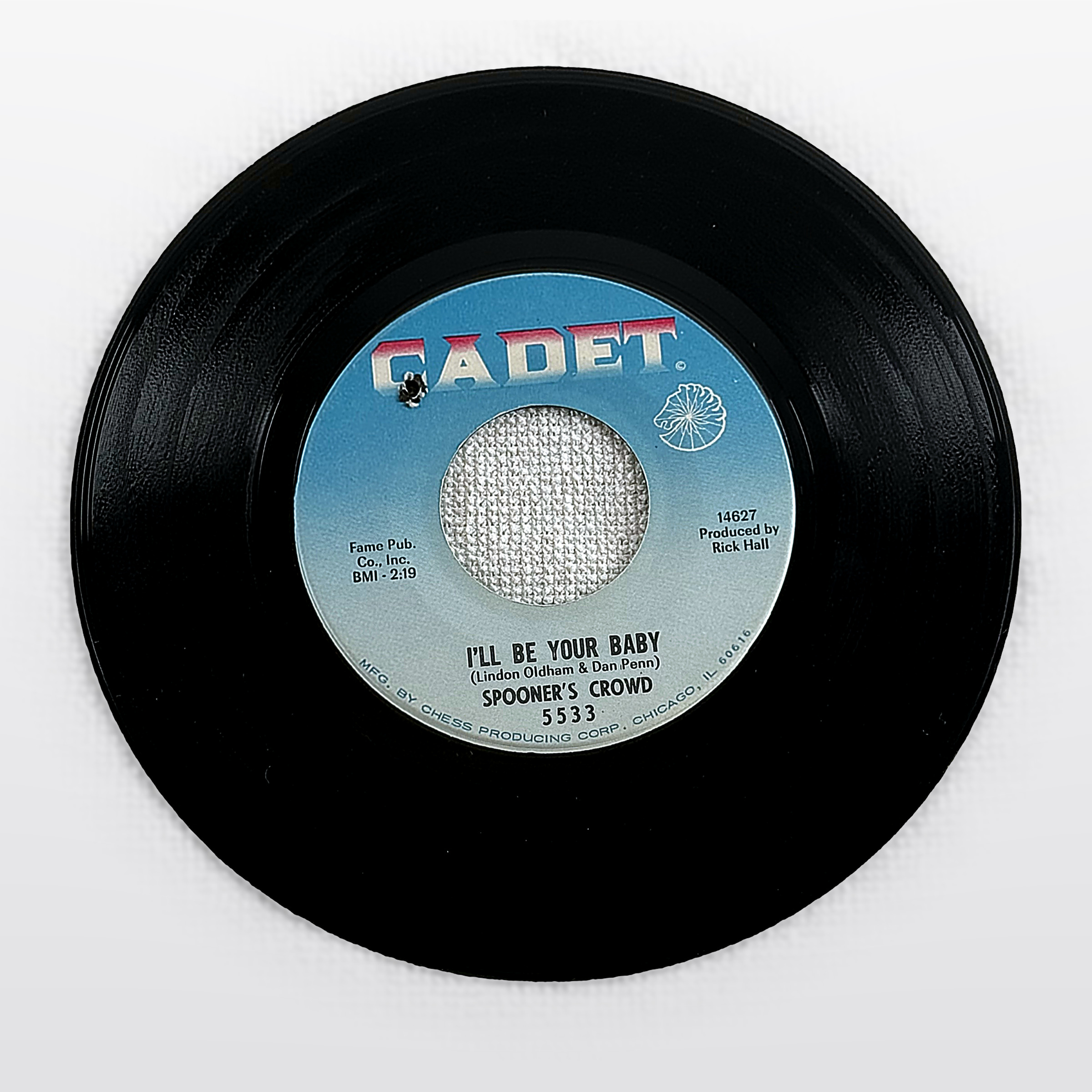 Spooner's Crowd I'll Be Your Baby 7" Vinyl 45 RPM Cadet 5533 Single Record