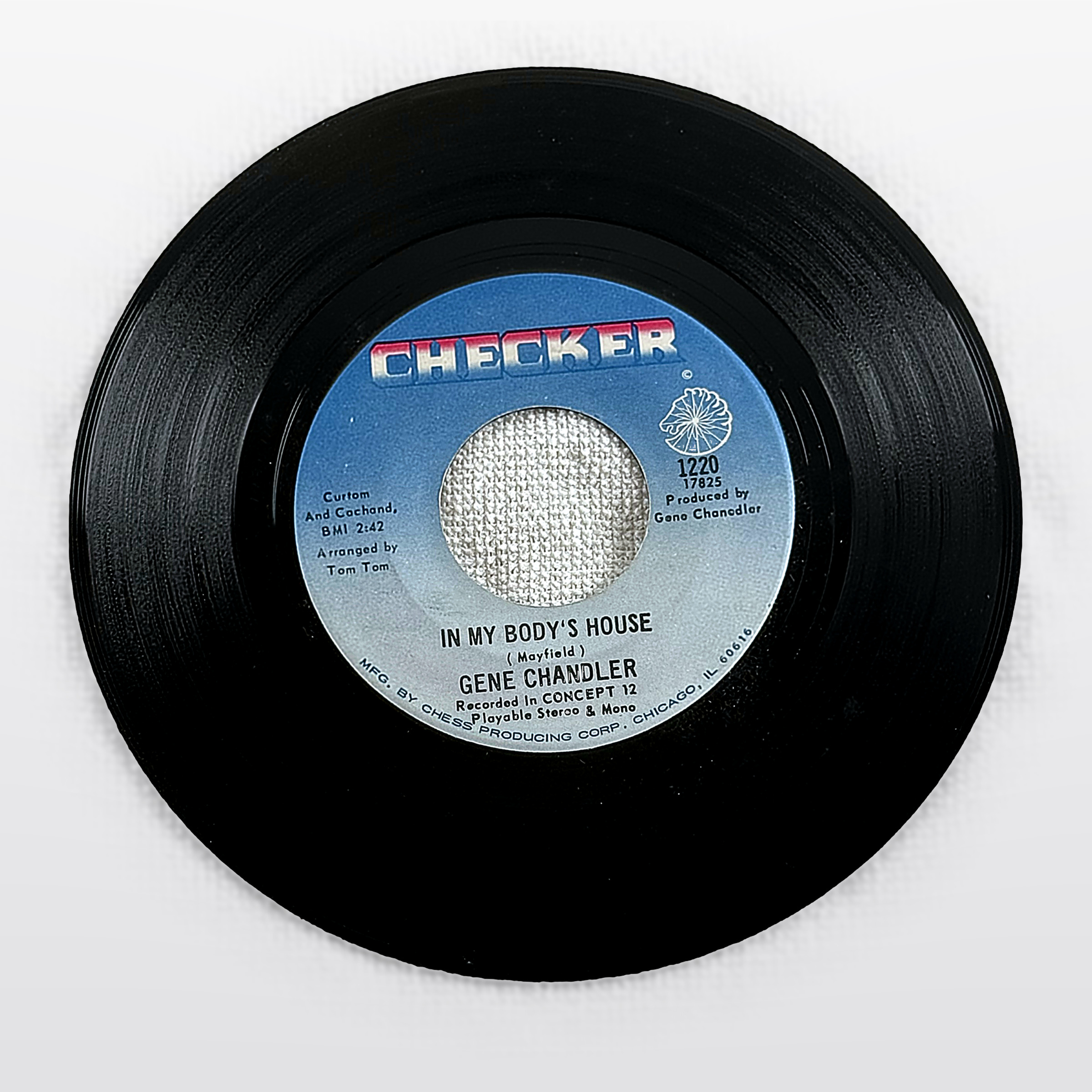 Gene Chandler In My Body's House / Go Back Home 7" Vinyl 45 RPM Checker Single