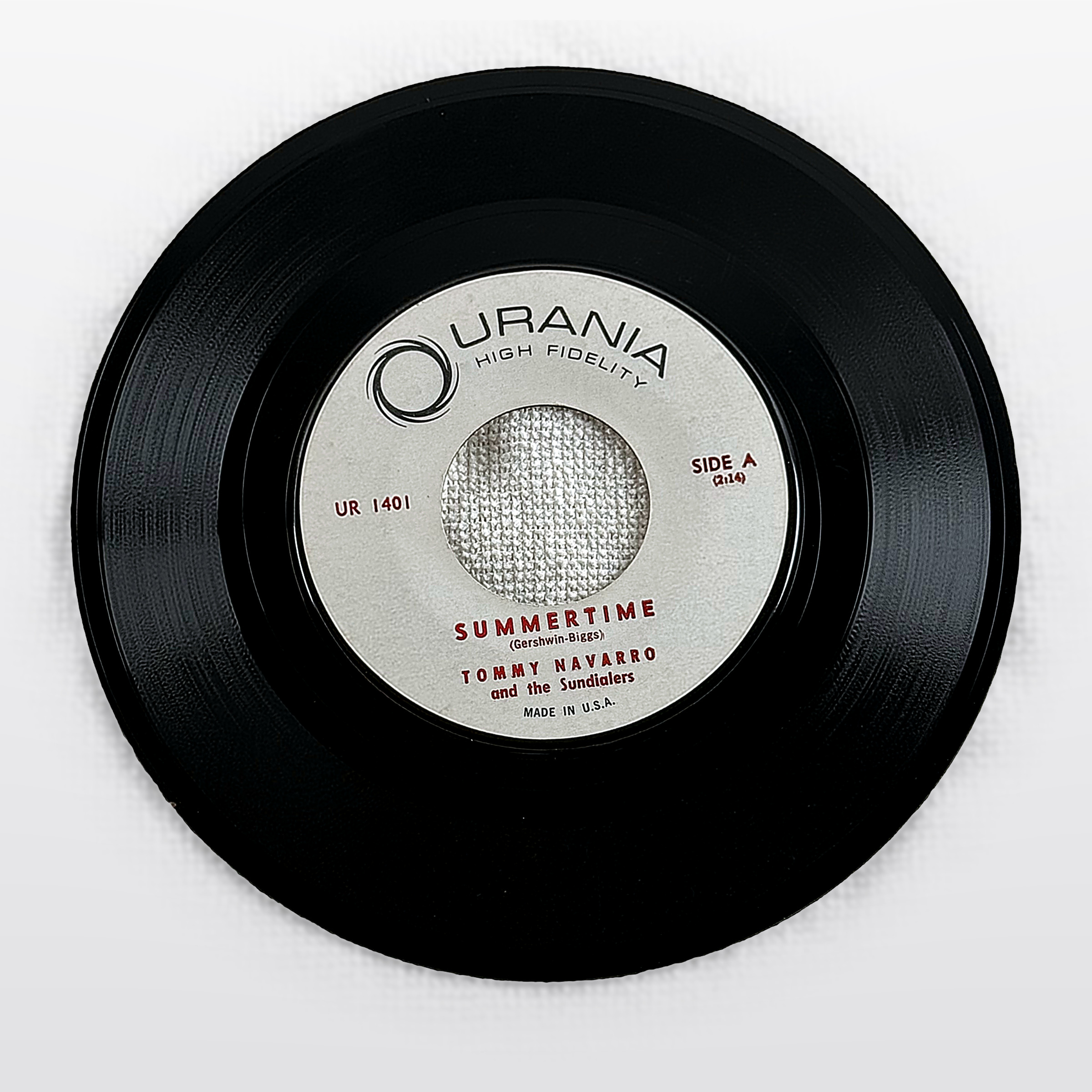 Tommy Navarro And The Sundialers Summertime 7" Vinyl 45 RPM Urania High Fidelity